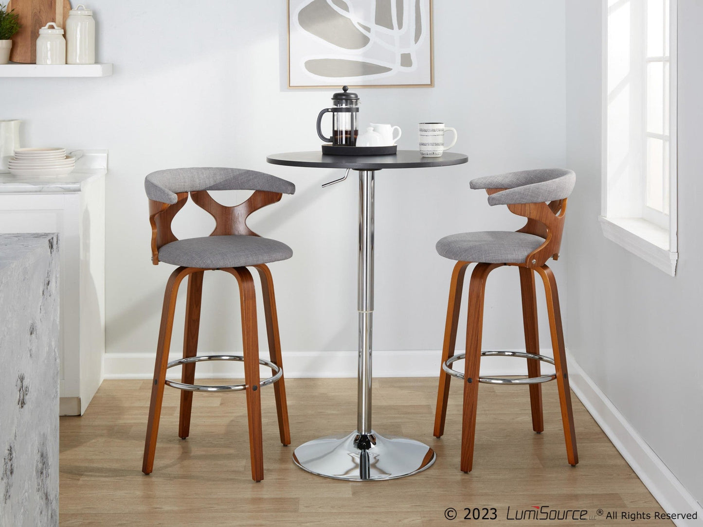 Majestic Office Furniture 30" Fixed-Height Barstool - Set of 2