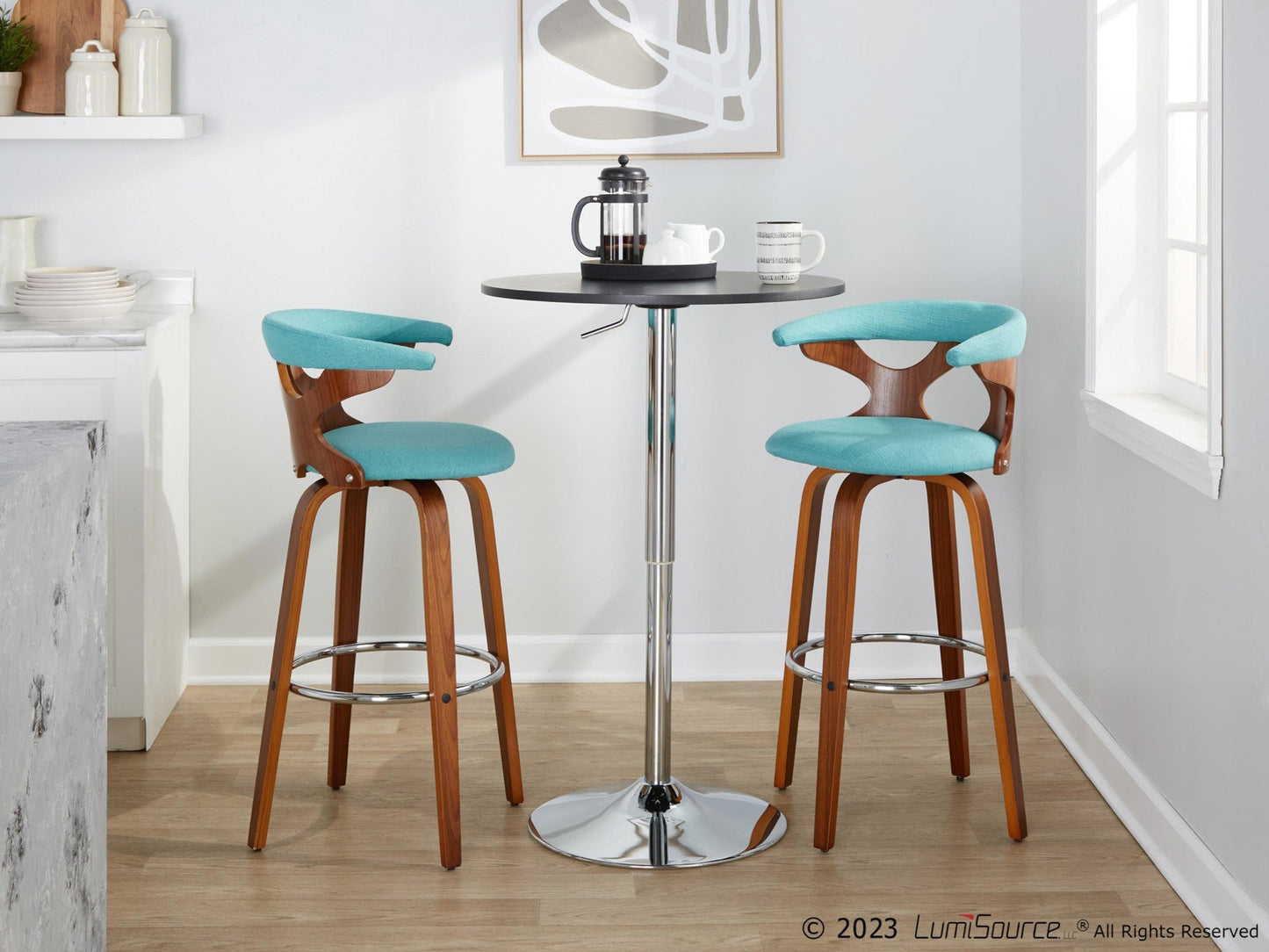Majestic Office Furniture 30" Fixed-Height Barstool - Set of 2