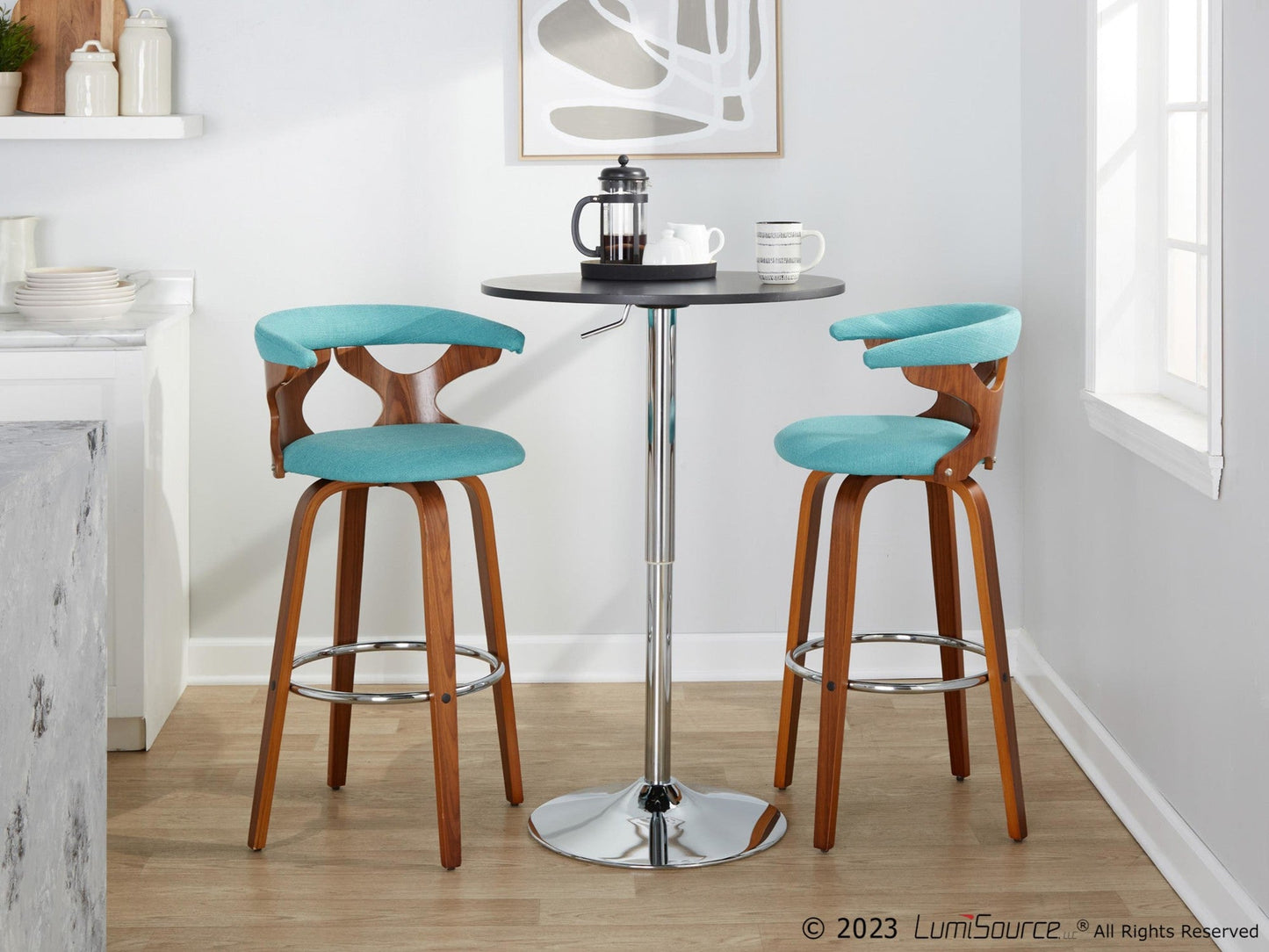 Majestic Office Furniture 30" Fixed-Height Barstool - Set of 2