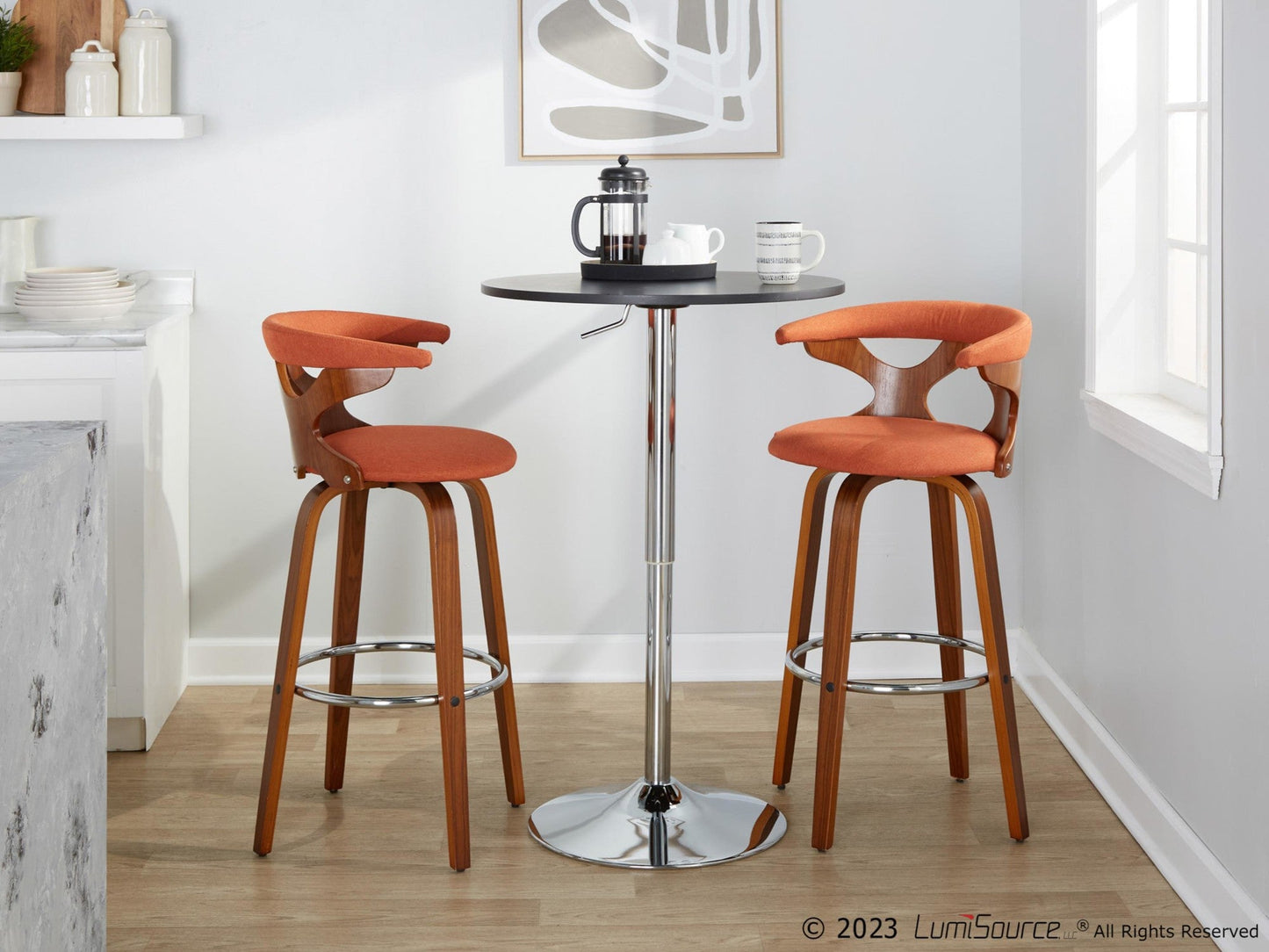 Majestic Office Furniture 30" Fixed-Height Barstool - Set of 2