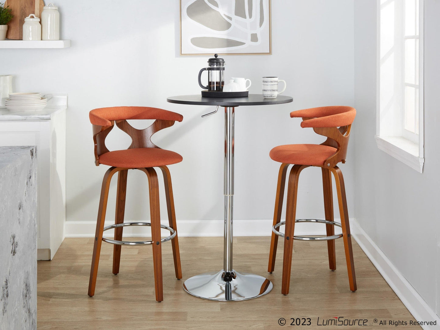 Majestic Office Furniture 30" Fixed-Height Barstool - Set of 2