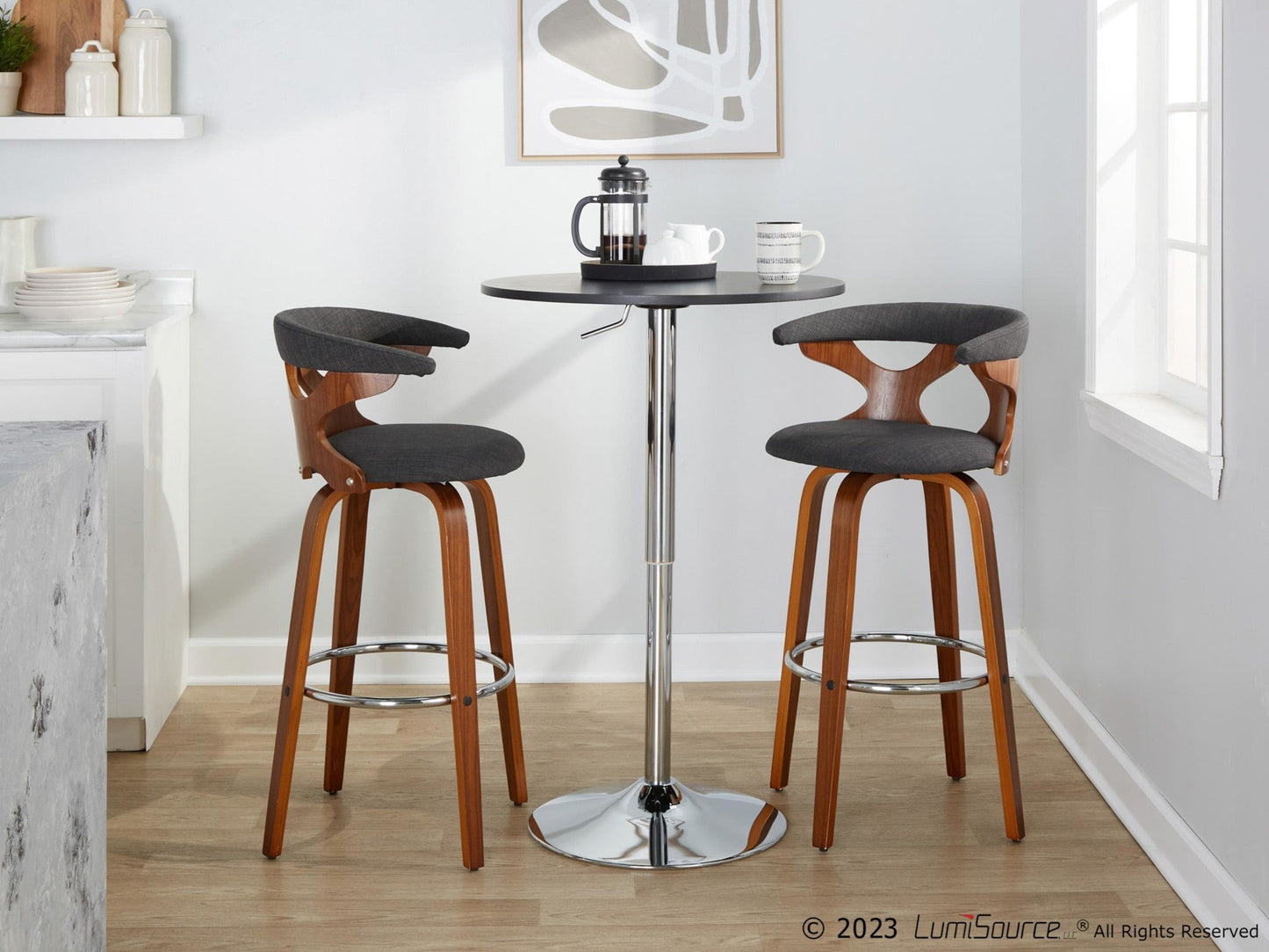 Majestic Office Furniture 30" Fixed-Height Barstool - Set of 2