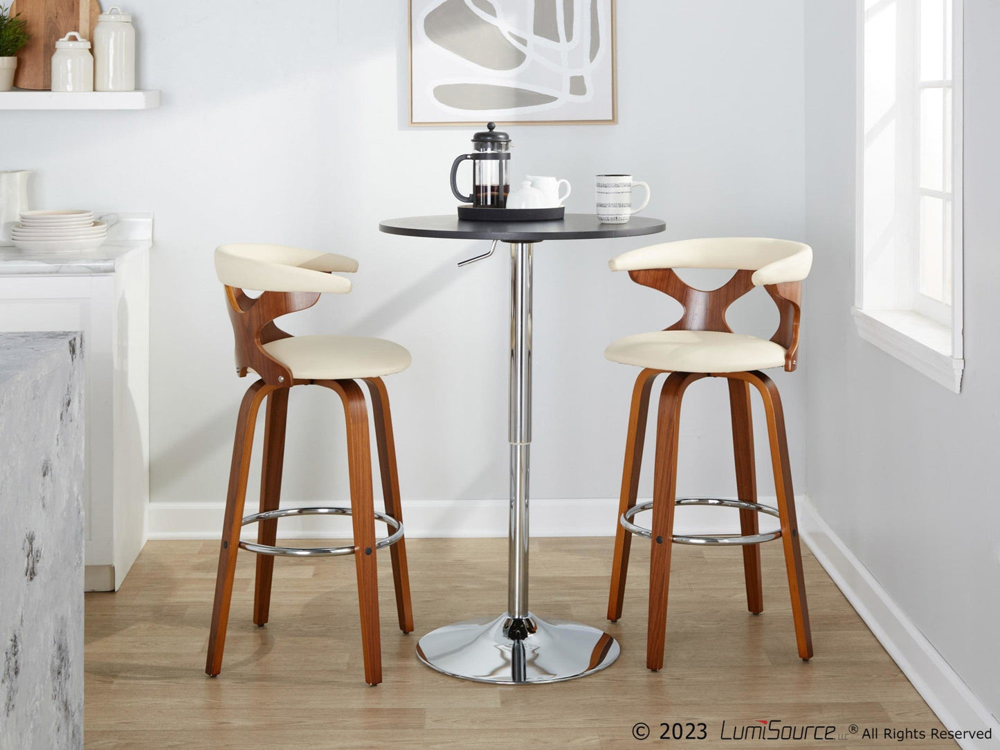 Majestic Office Furniture 30" Fixed-Height Barstool - Set of 2