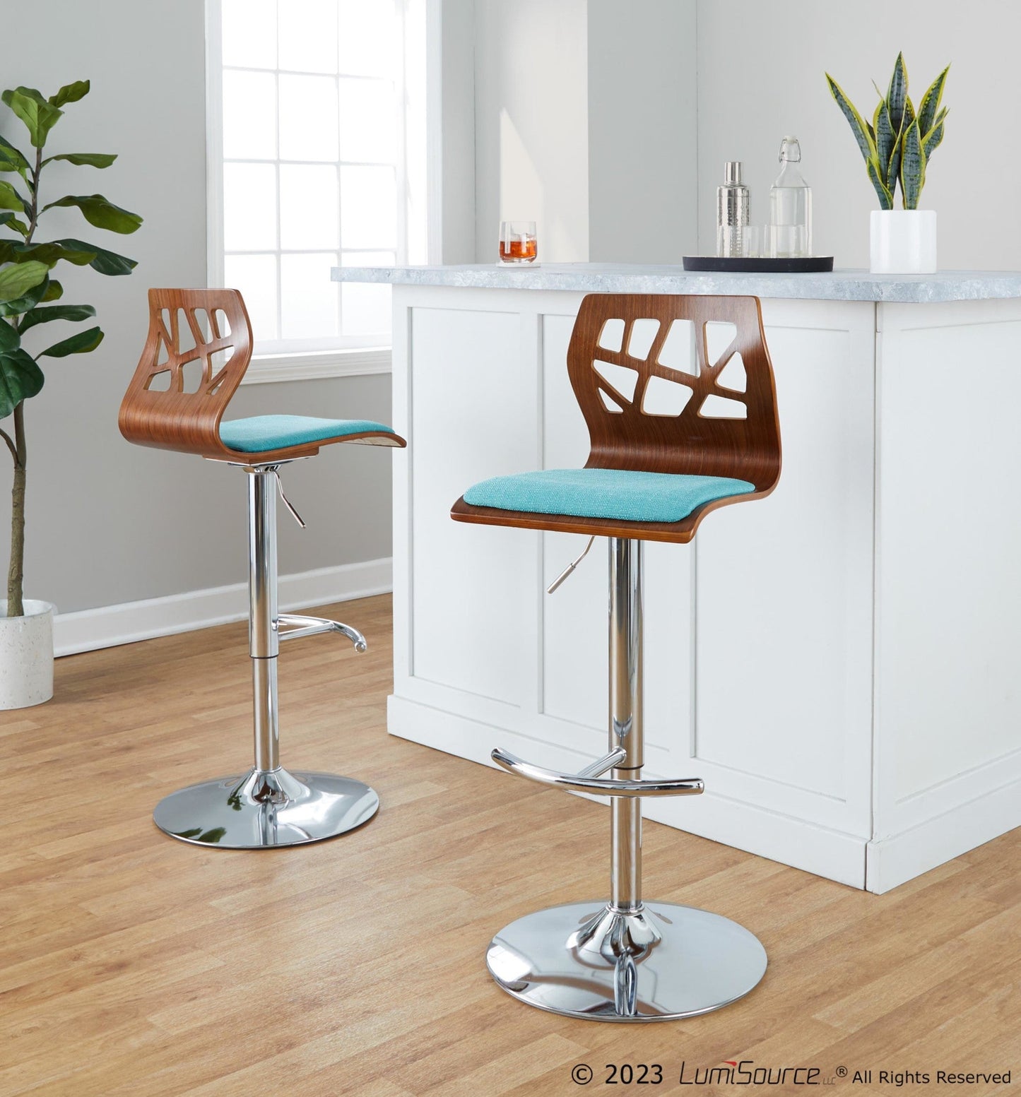 Majestic Office Furniture Adjustable Barstool - Set of 2