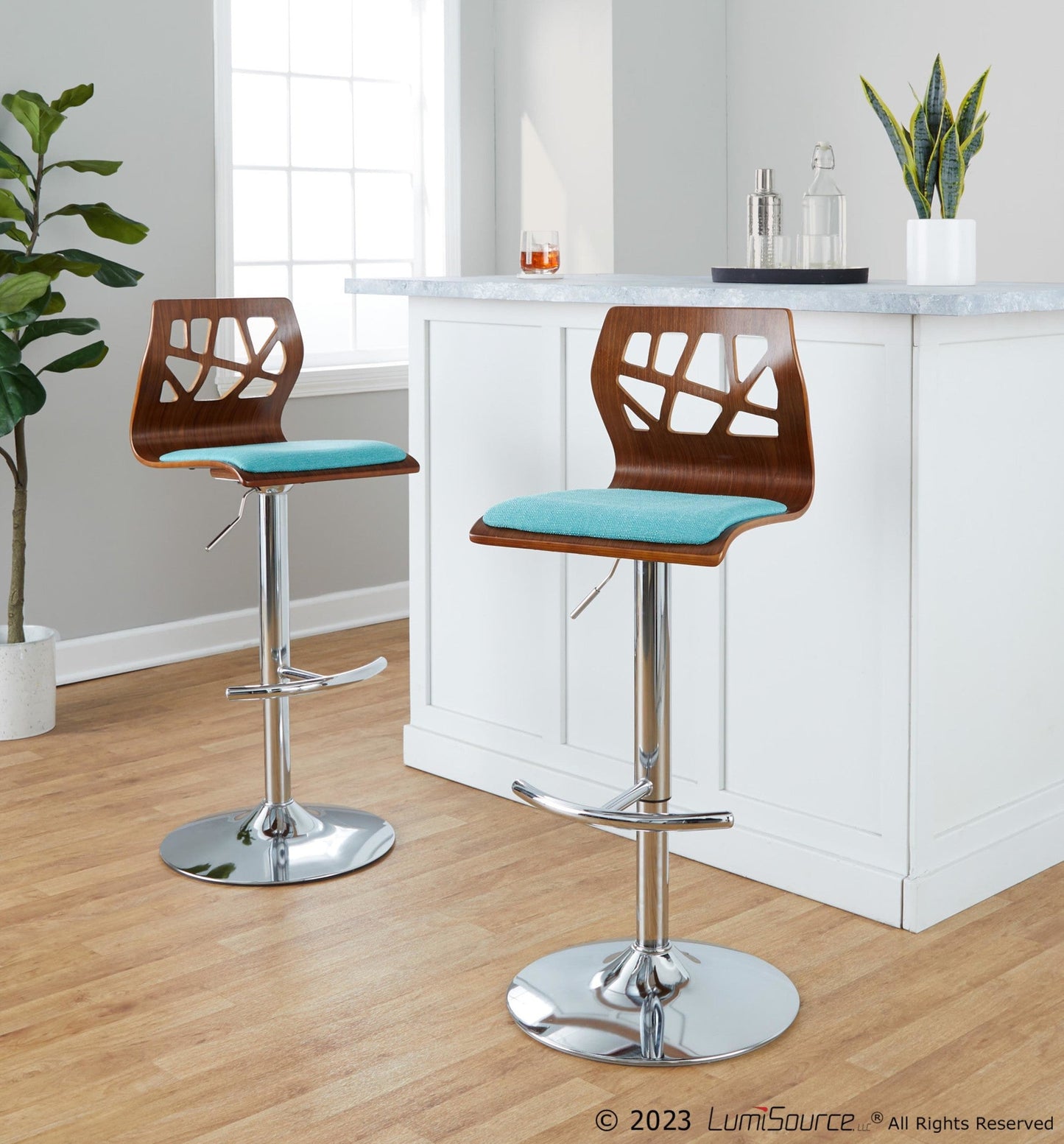 Majestic Office Furniture Adjustable Barstool - Set of 2