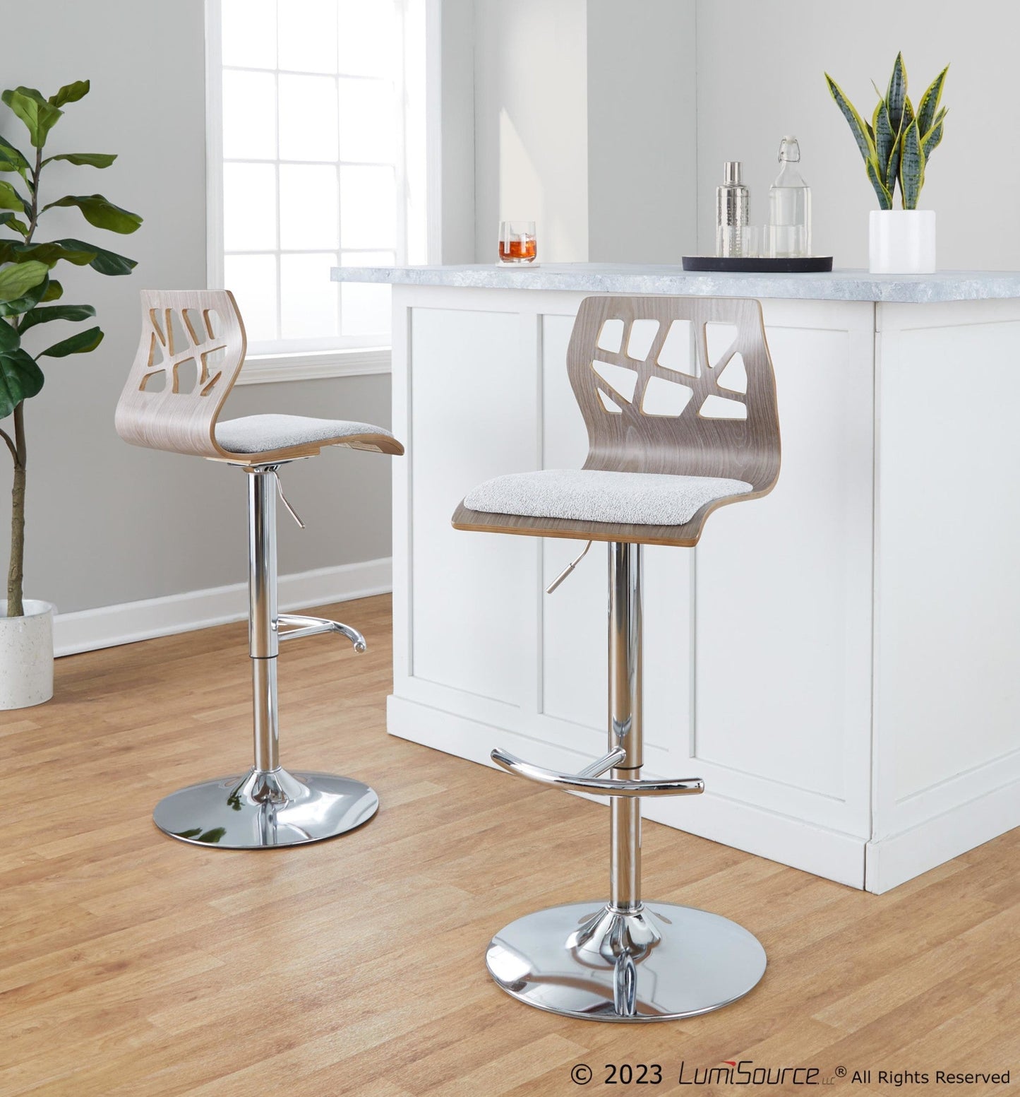 Majestic Office Furniture Adjustable Barstool - Set of 2