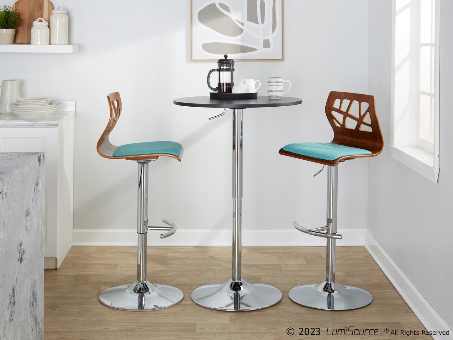 Majestic Office Furniture Adjustable Barstool - Set of 2