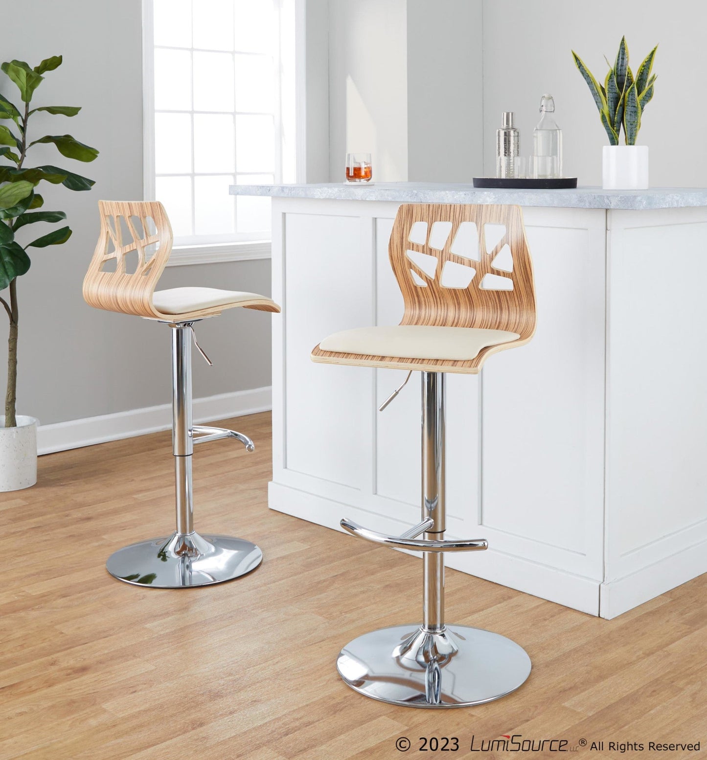 Majestic Office Furniture Adjustable Barstool - Set of 2