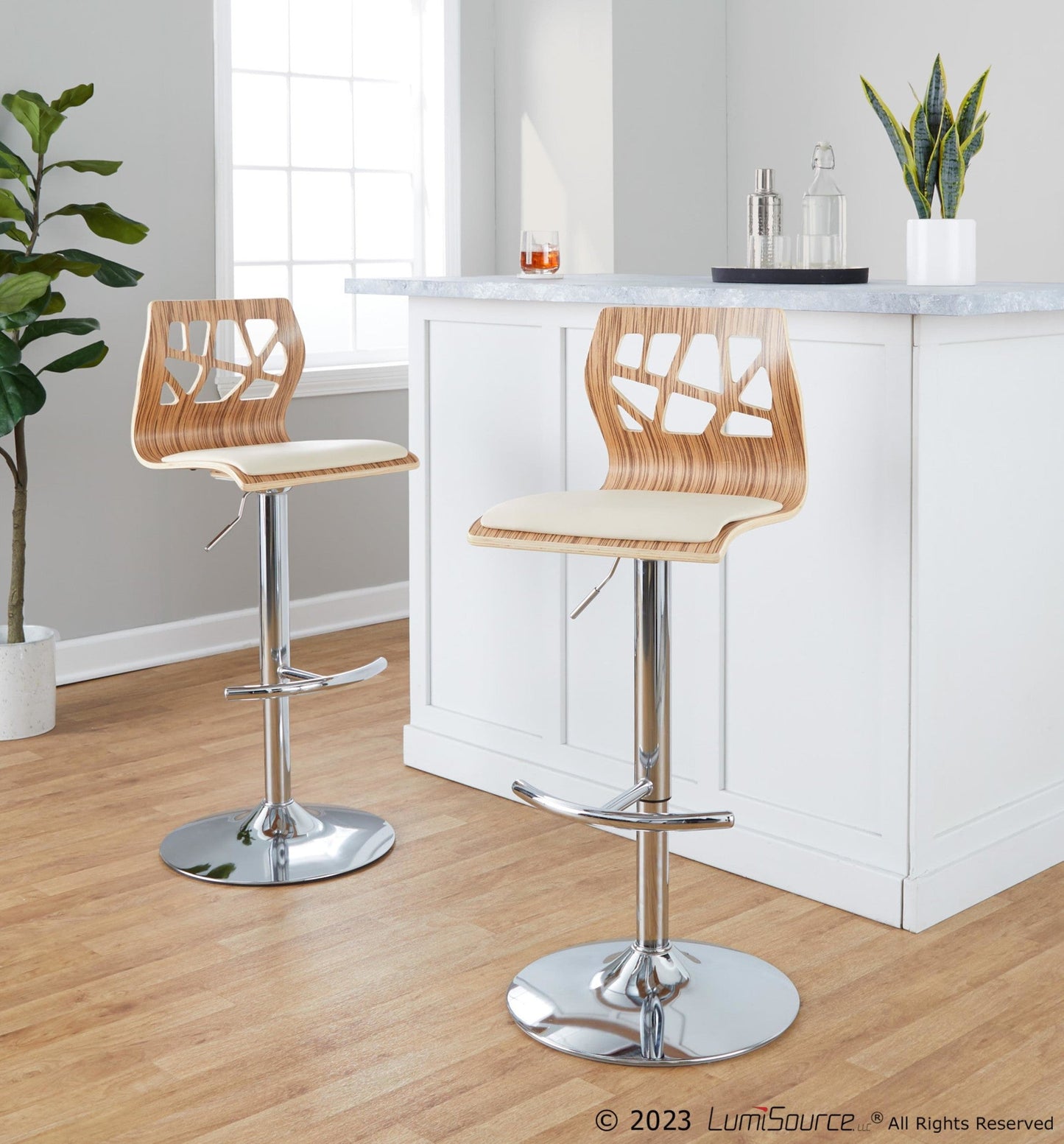 Majestic Office Furniture Adjustable Barstool - Set of 2