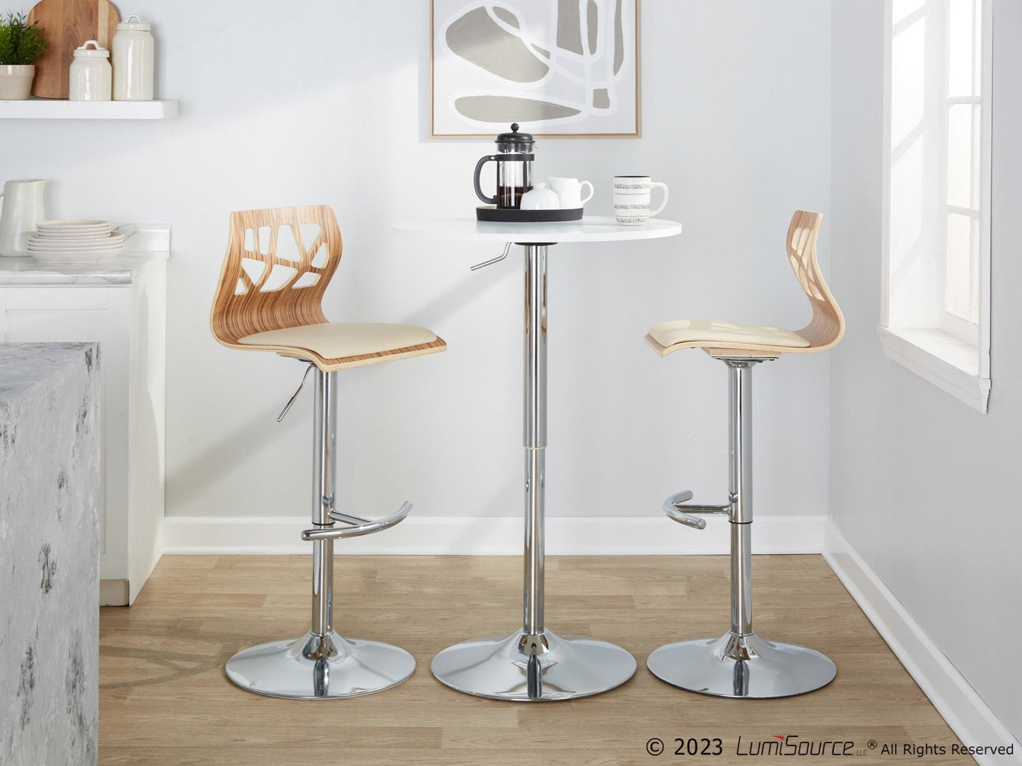 Majestic Office Furniture Adjustable Barstool - Set of 2