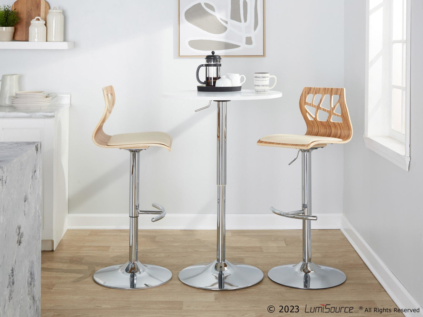 Majestic Office Furniture Adjustable Barstool - Set of 2