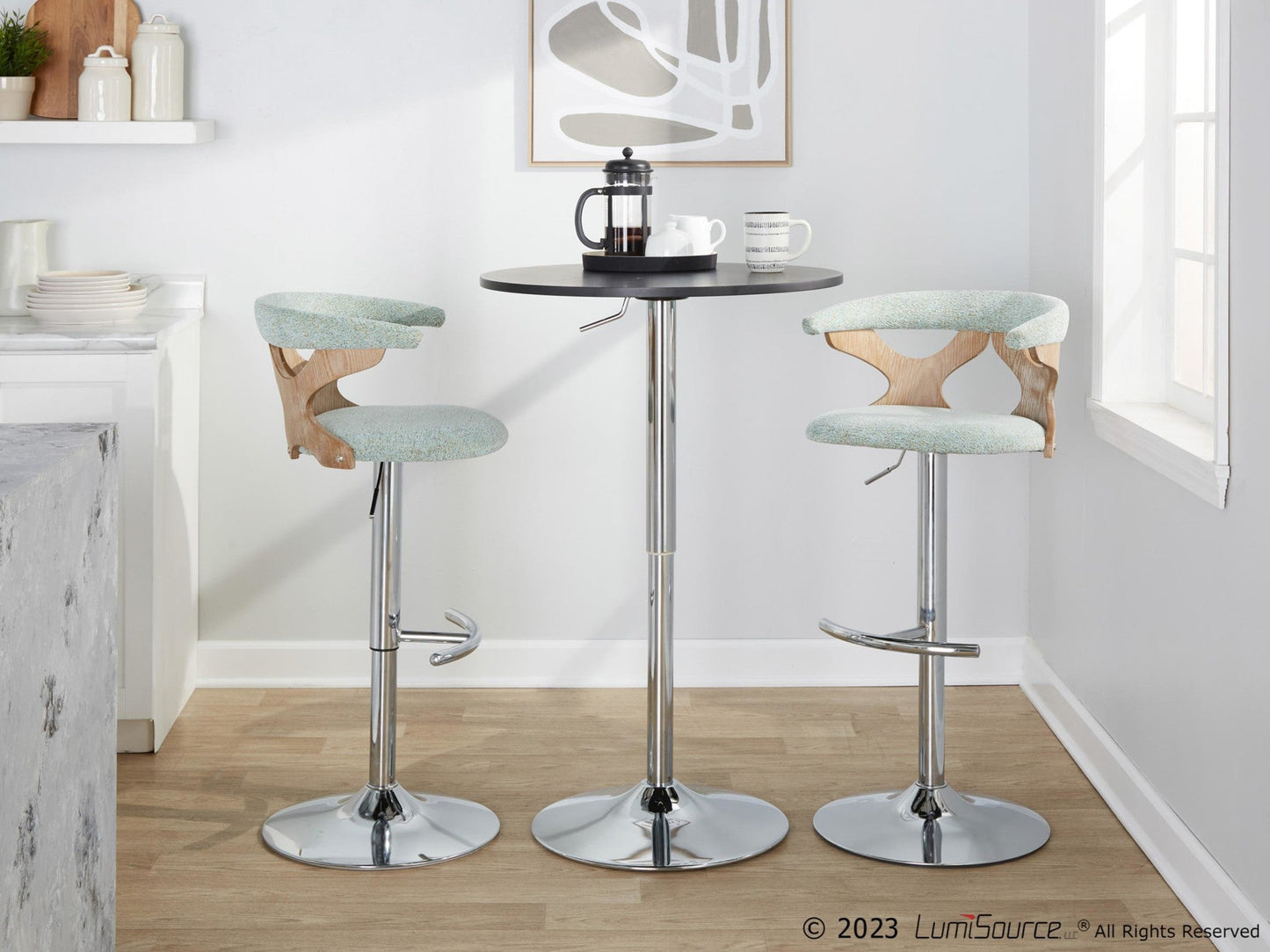 Majestic Office Furniture Adjustable Barstool - Set of 2
