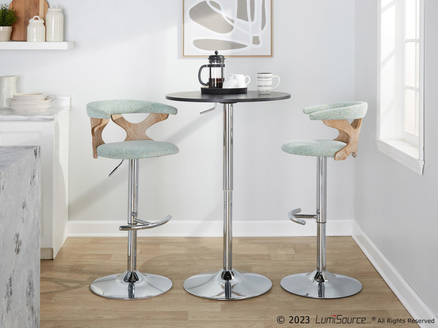 Majestic Office Furniture Adjustable Barstool - Set of 2