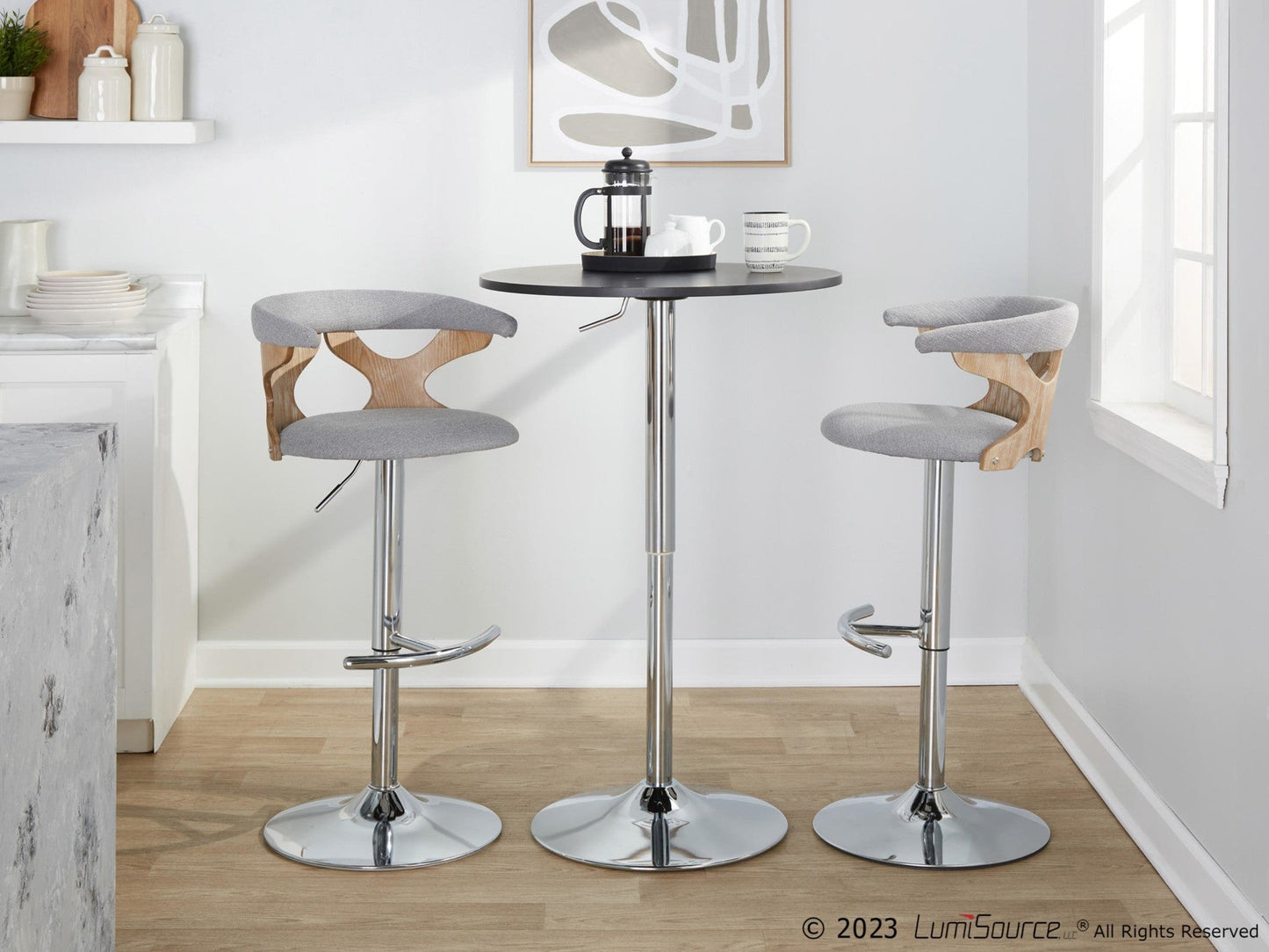 Majestic Office Furniture Adjustable Barstool - Set of 2
