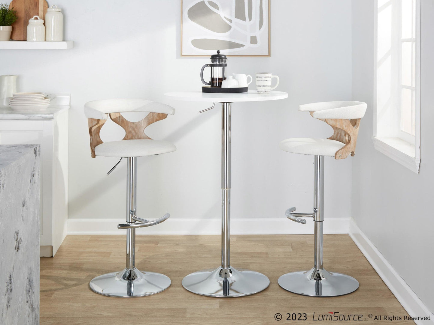 Majestic Office Furniture Adjustable Barstool - Set of 2