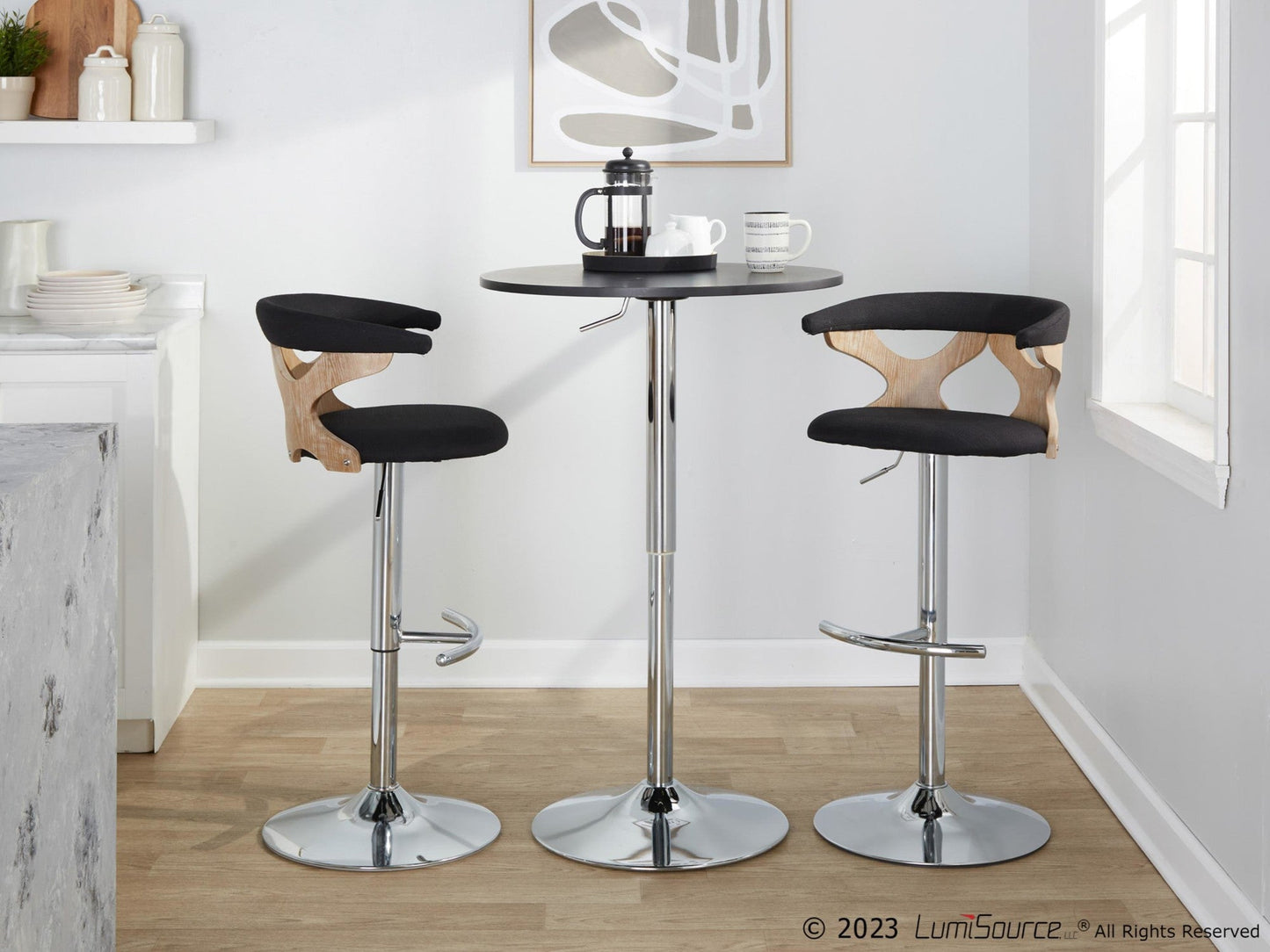 Majestic Office Furniture Adjustable Barstool - Set of 2