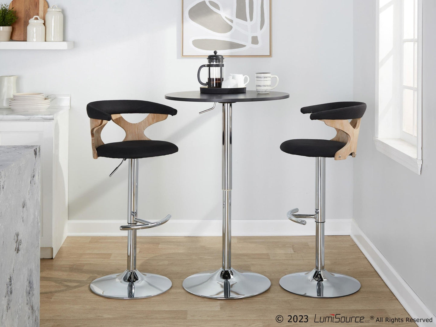 Majestic Office Furniture Adjustable Barstool - Set of 2