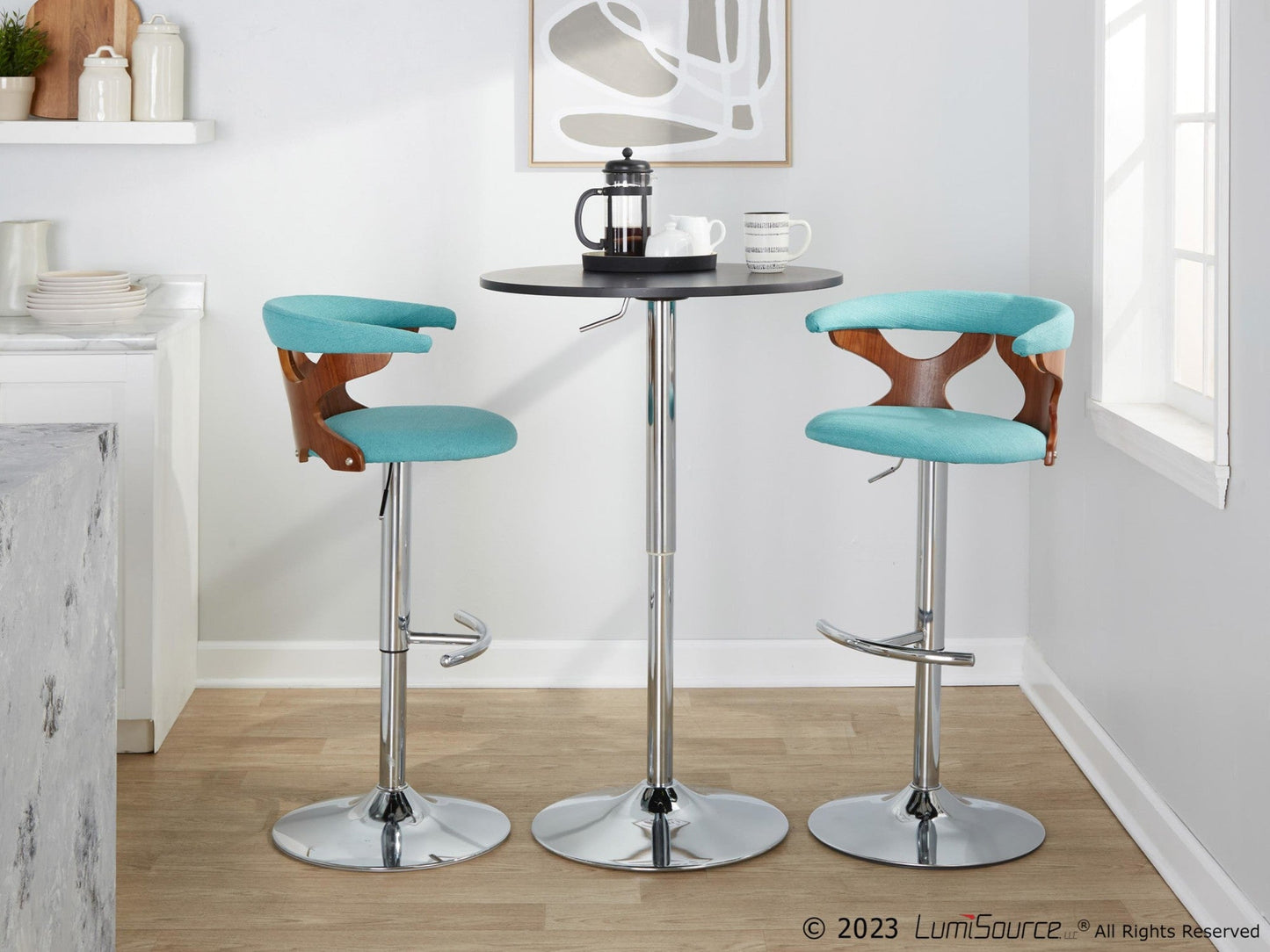 Majestic Office Furniture Adjustable Barstool - Set of 2