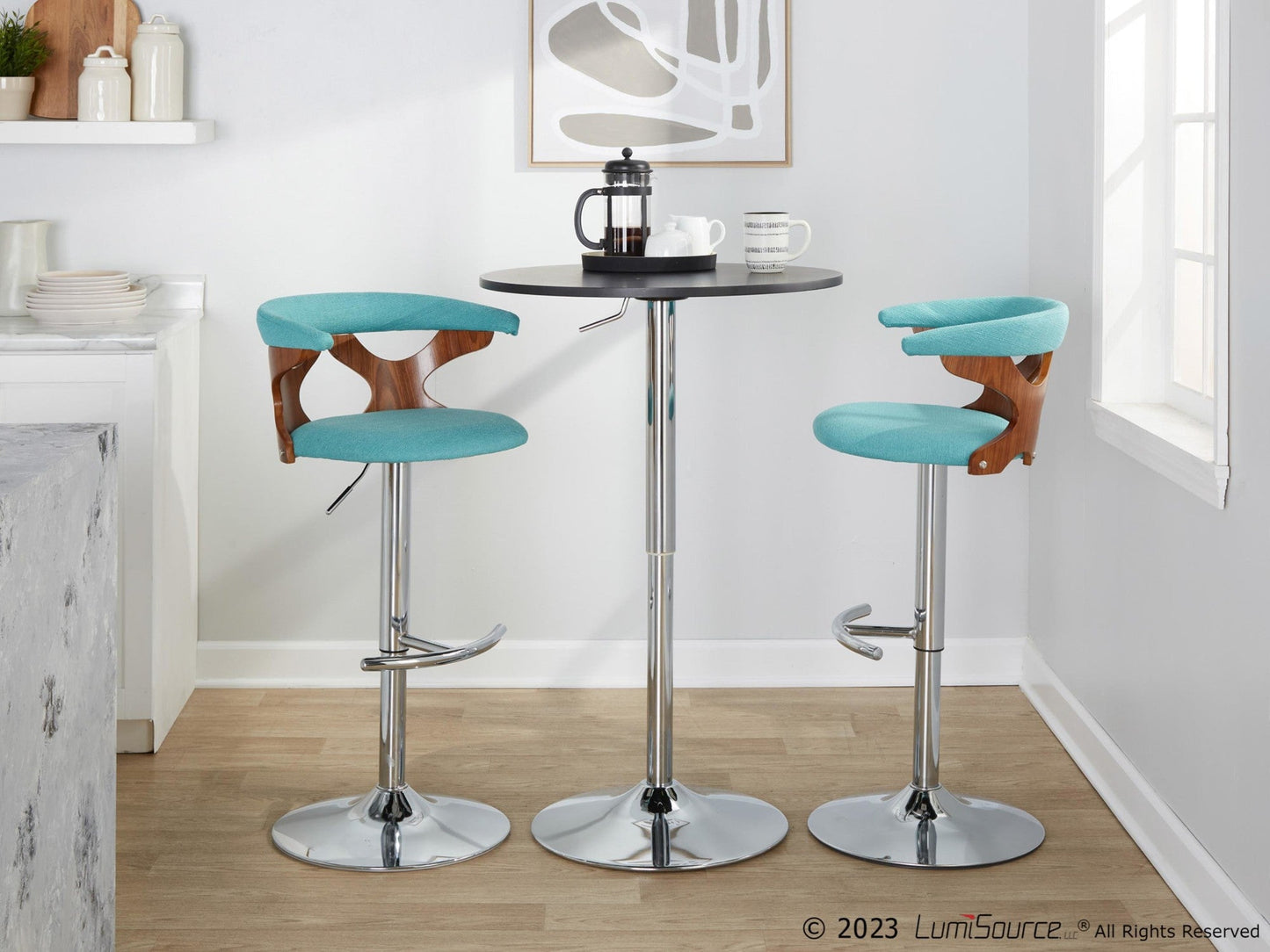Majestic Office Furniture Adjustable Barstool - Set of 2