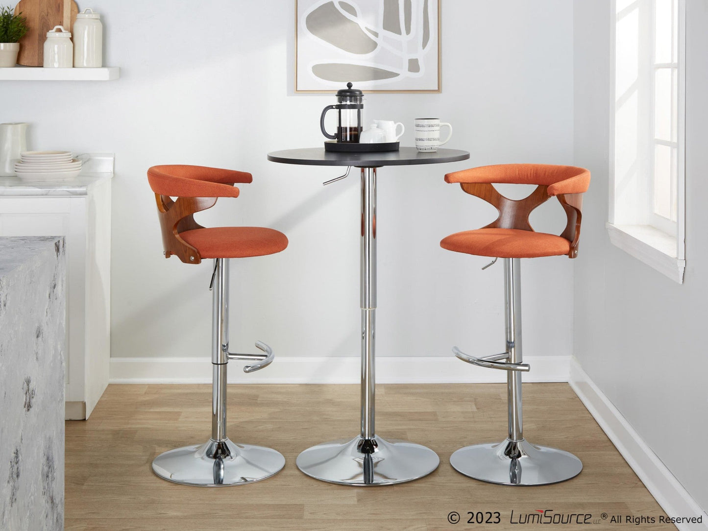 Majestic Office Furniture Adjustable Barstool - Set of 2