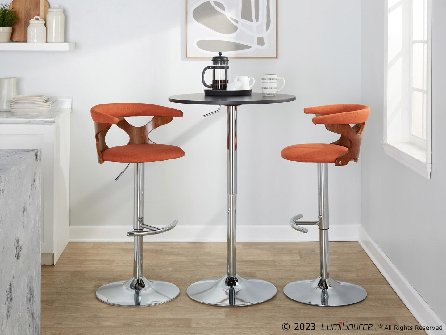 Majestic Office Furniture Adjustable Barstool - Set of 2