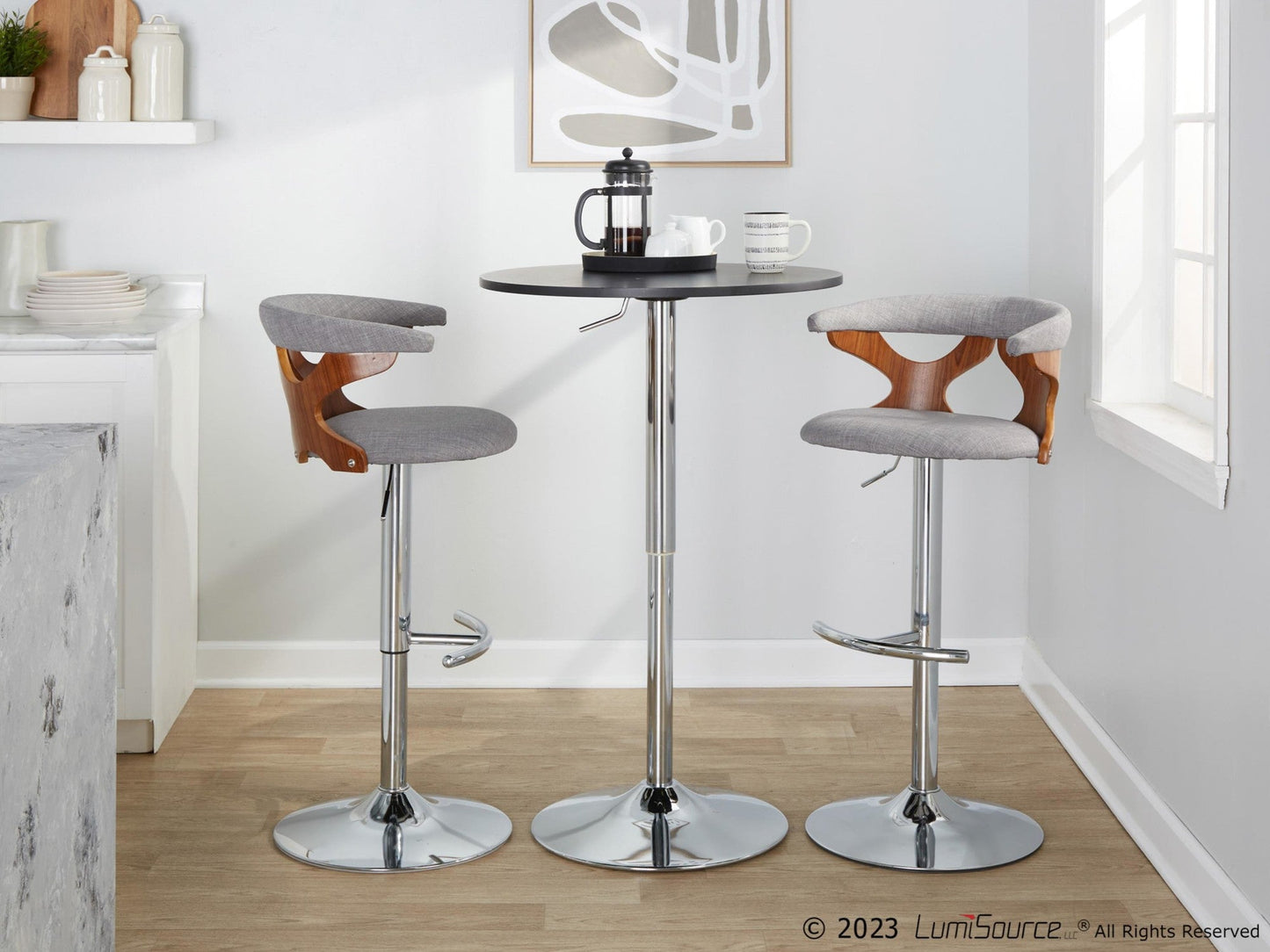 Majestic Office Furniture Adjustable Barstool - Set of 2
