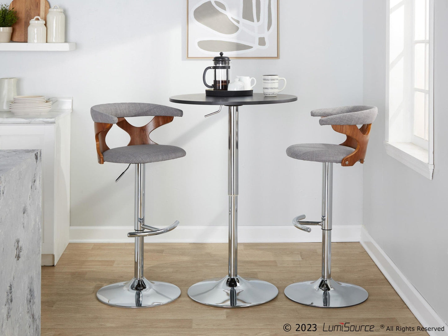 Majestic Office Furniture Adjustable Barstool - Set of 2