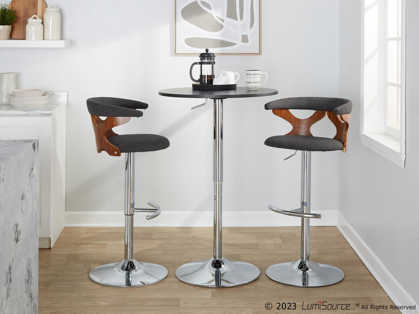 Majestic Office Furniture Adjustable Barstool - Set of 2
