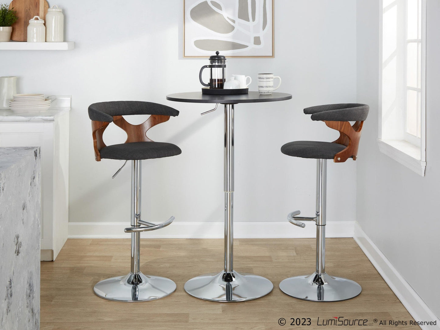 Majestic Office Furniture Adjustable Barstool - Set of 2