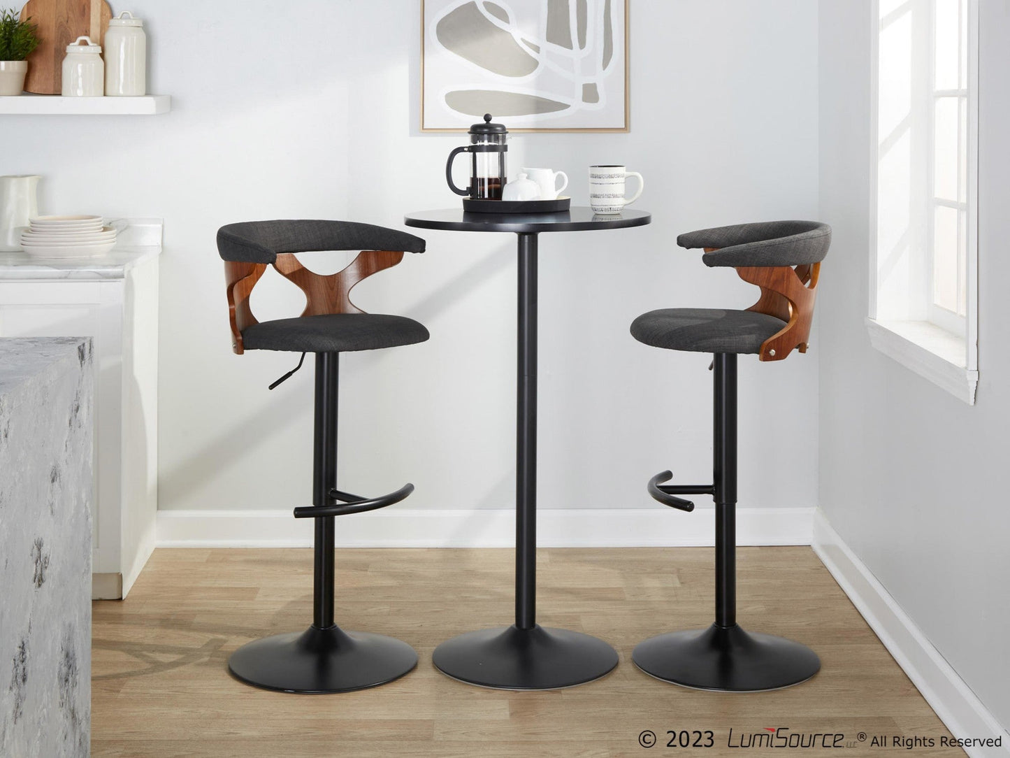 Majestic Office Furniture Adjustable Barstool - Set of 2