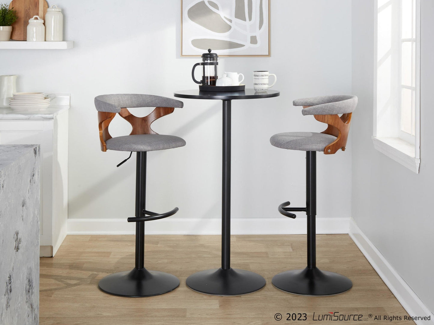 Majestic Office Furniture Adjustable Barstool - Set of 2