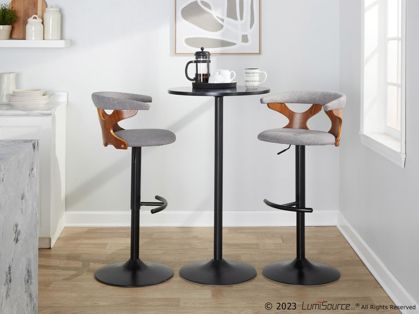 Majestic Office Furniture Adjustable Barstool - Set of 2
