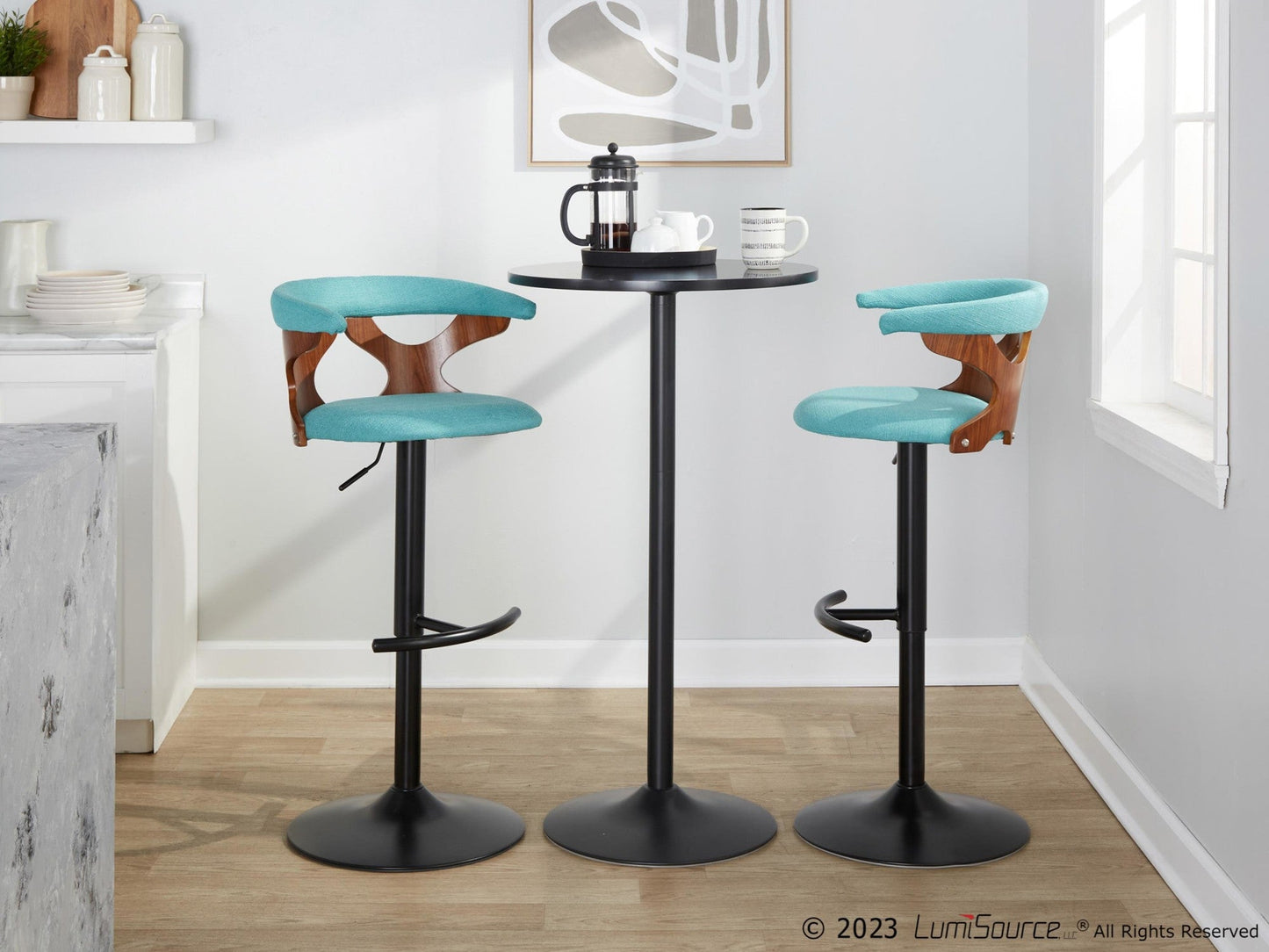 Majestic Office Furniture Adjustable Barstool - Set of 2