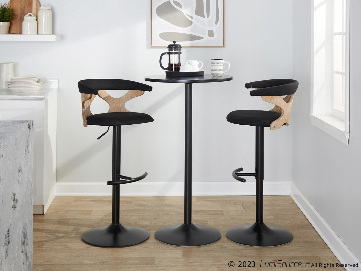 Majestic Office Furniture Adjustable Barstool - Set of 2