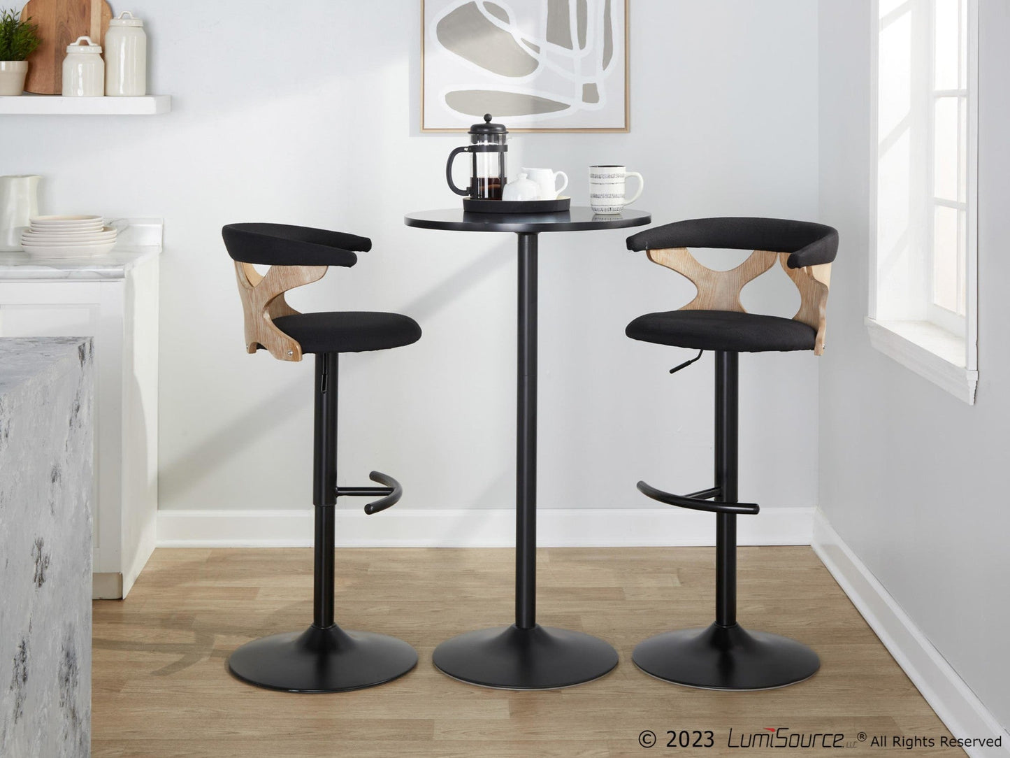 Majestic Office Furniture Adjustable Barstool - Set of 2
