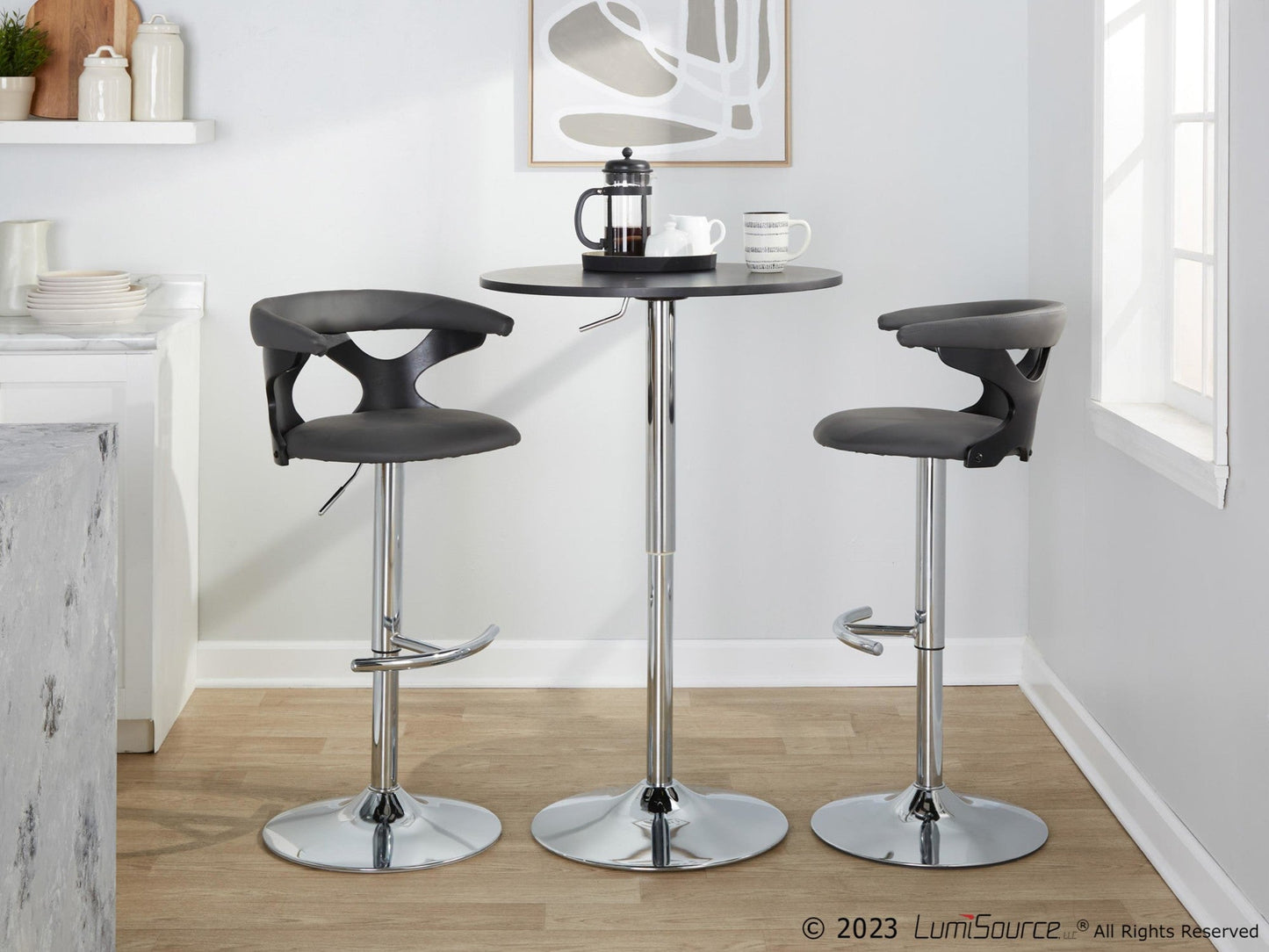 Majestic Office Furniture Adjustable Barstool - Set of 2