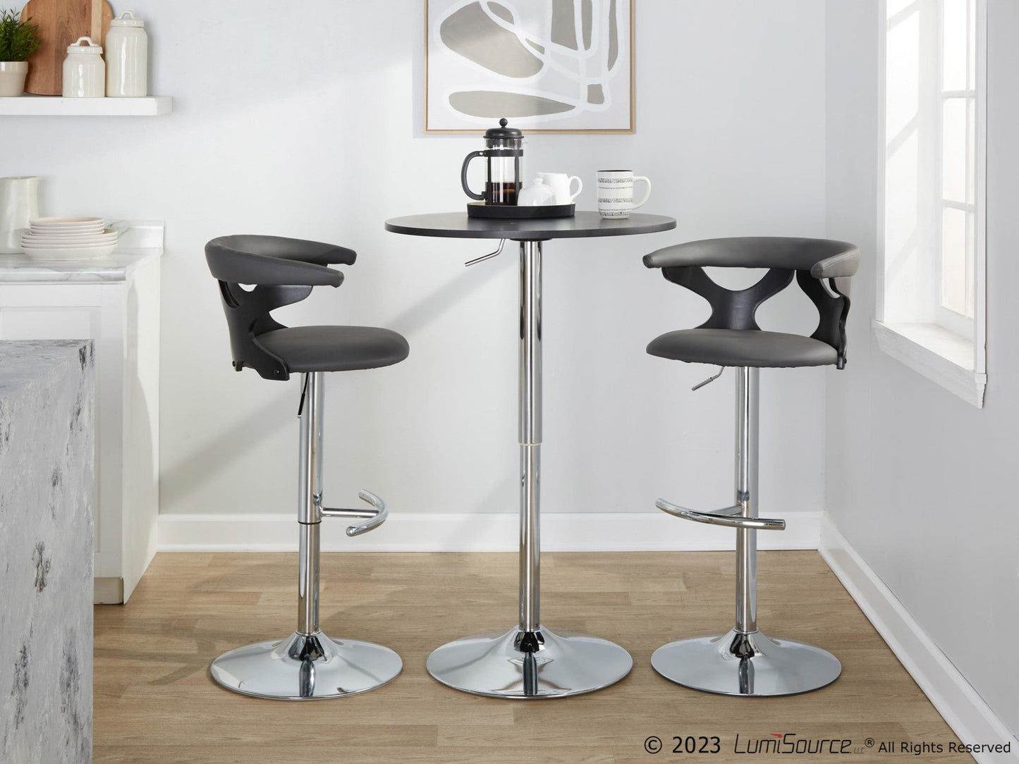 Majestic Office Furniture Adjustable Barstool - Set of 2