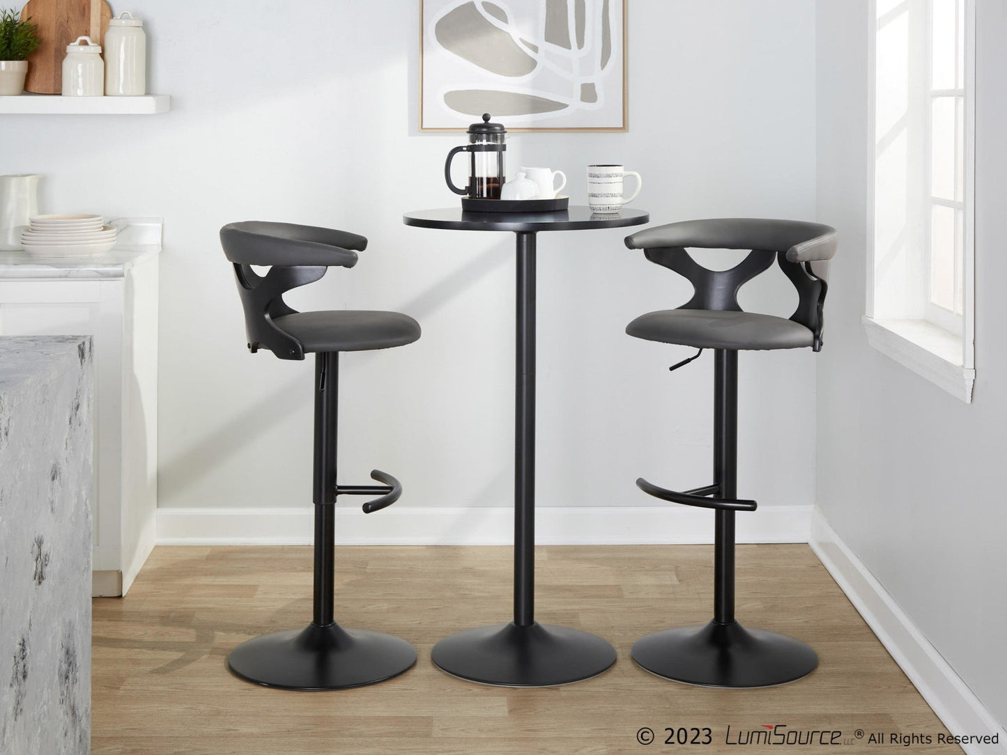 Majestic Office Furniture Adjustable Barstool - Set of 2