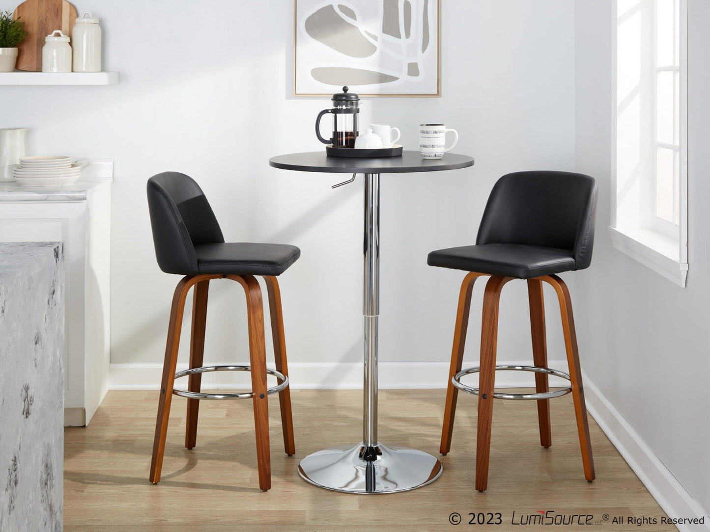 Majestic Office Furniture 30" Fixed-Height Barstool - Set of 2