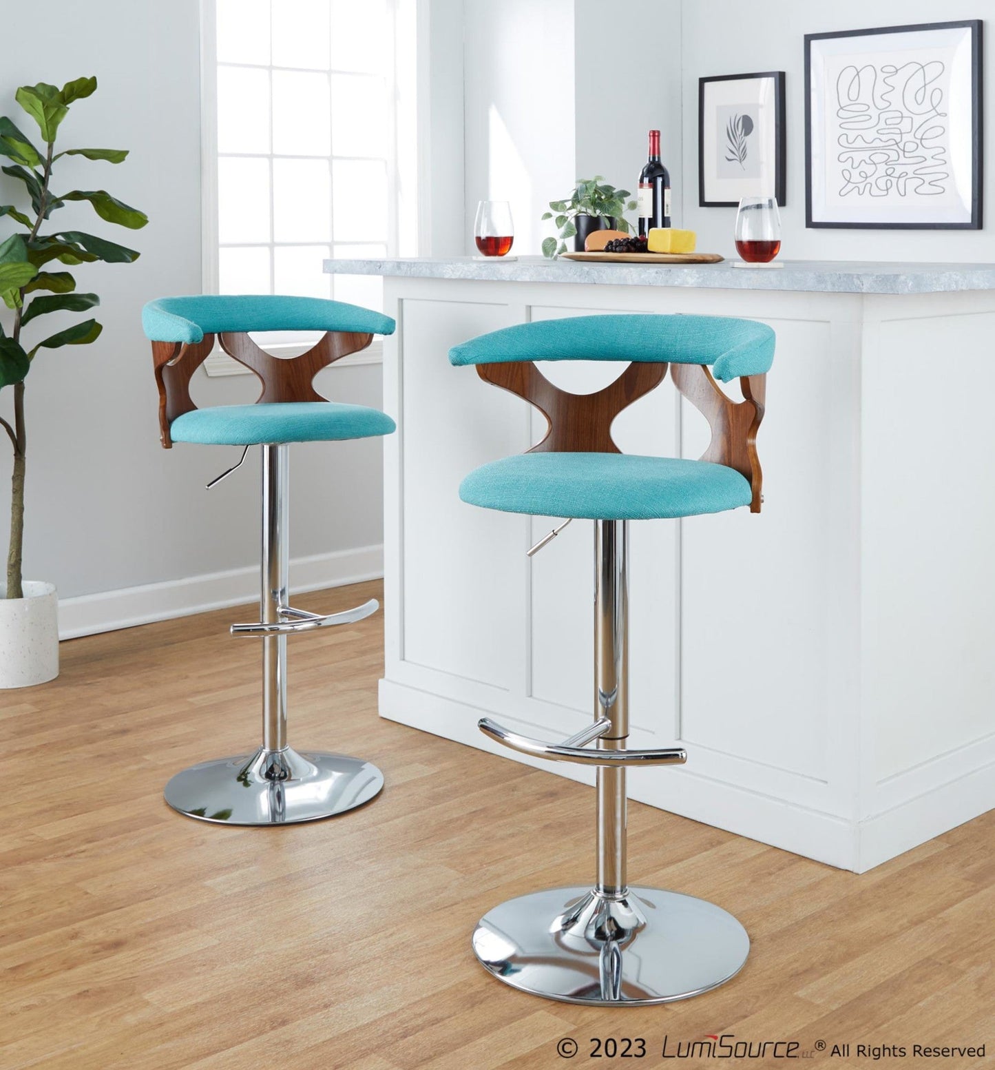 Majestic Office Furniture Adjustable Barstool - Set Of 3