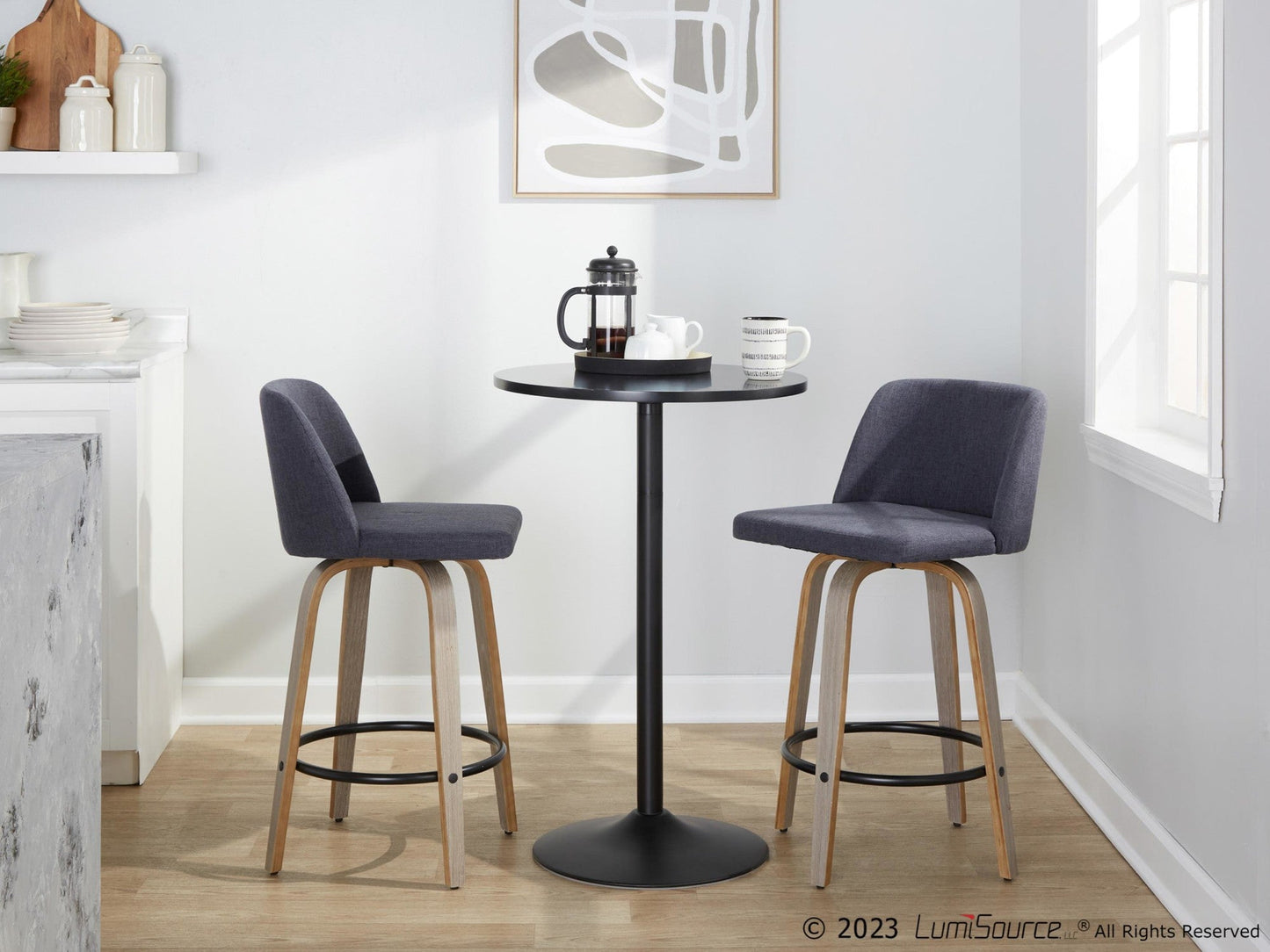 Majestic Office Furniture 26" Fixed-Height Counter Stool - Set of 2