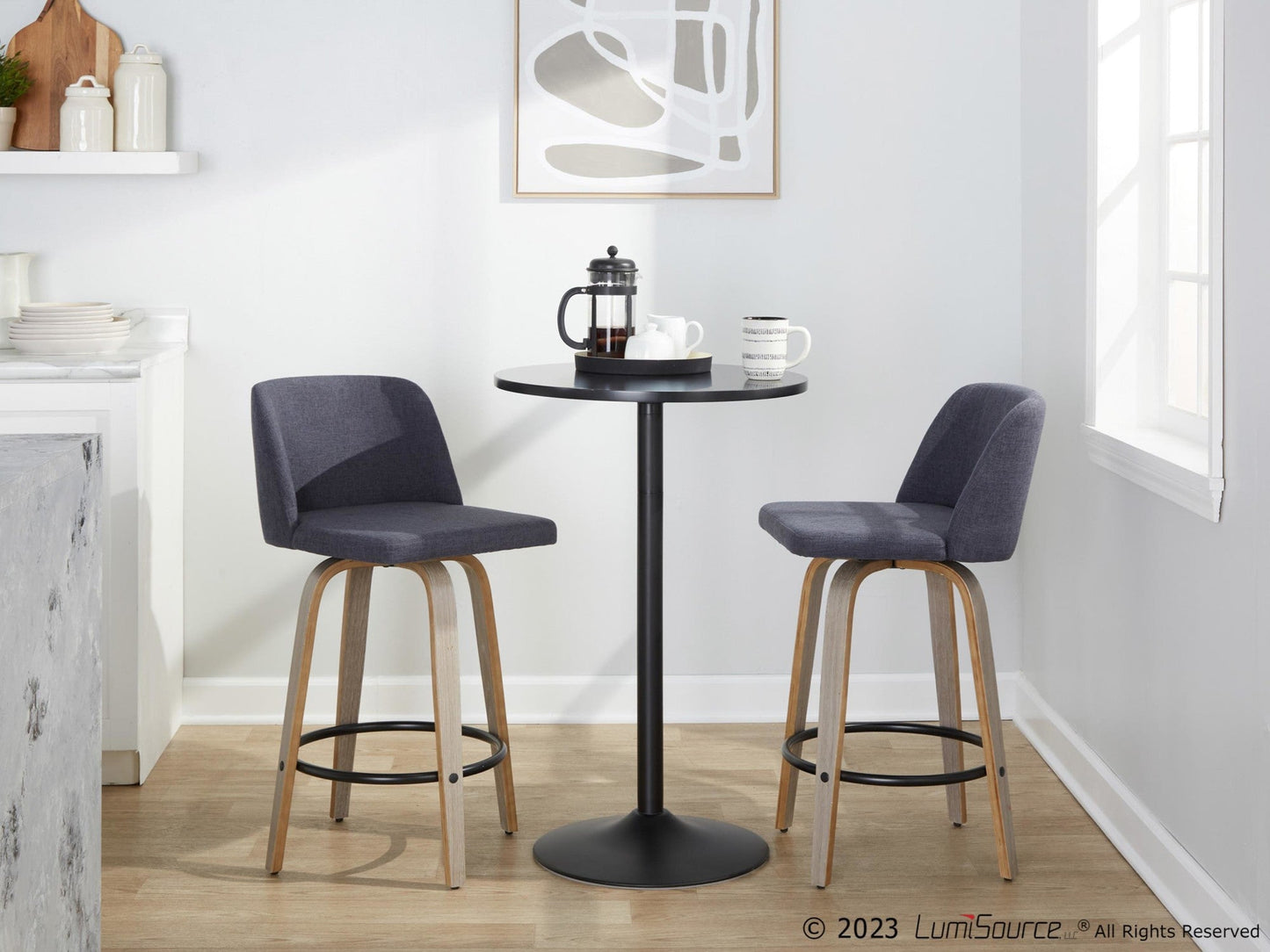 Majestic Office Furniture 26" Fixed-Height Counter Stool - Set of 2