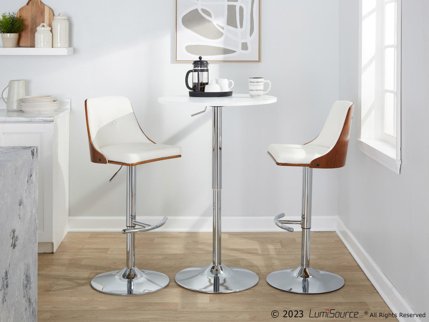 Majestic Office Furniture Adjustable Barstool - Set of 2