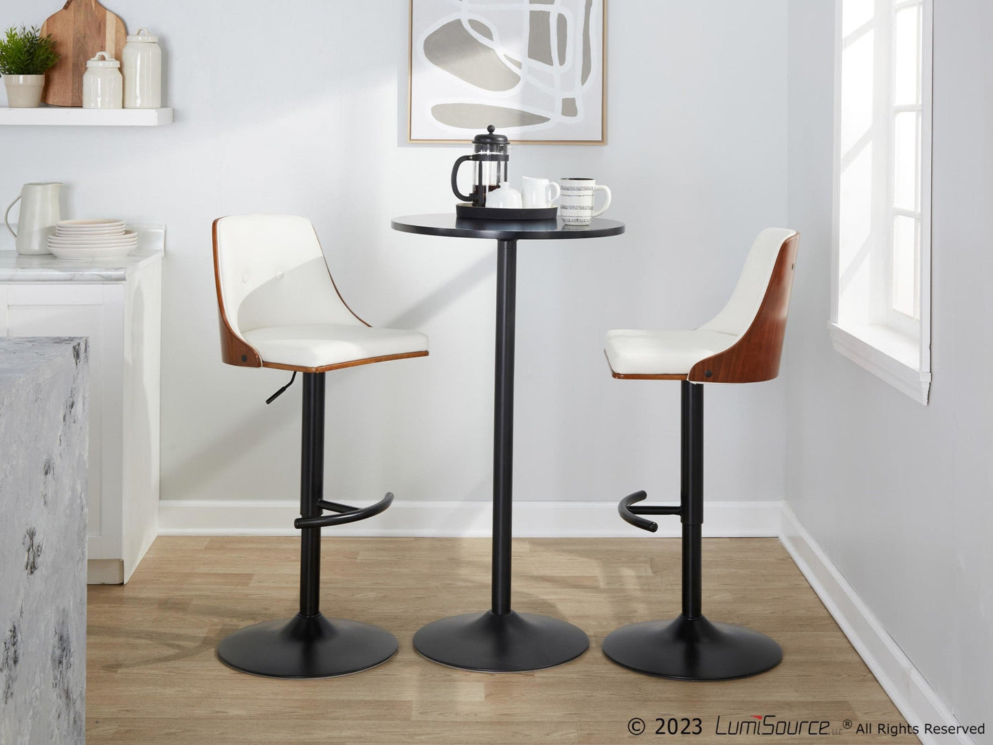 Majestic Office Furniture Adjustable Barstool - Set of 2