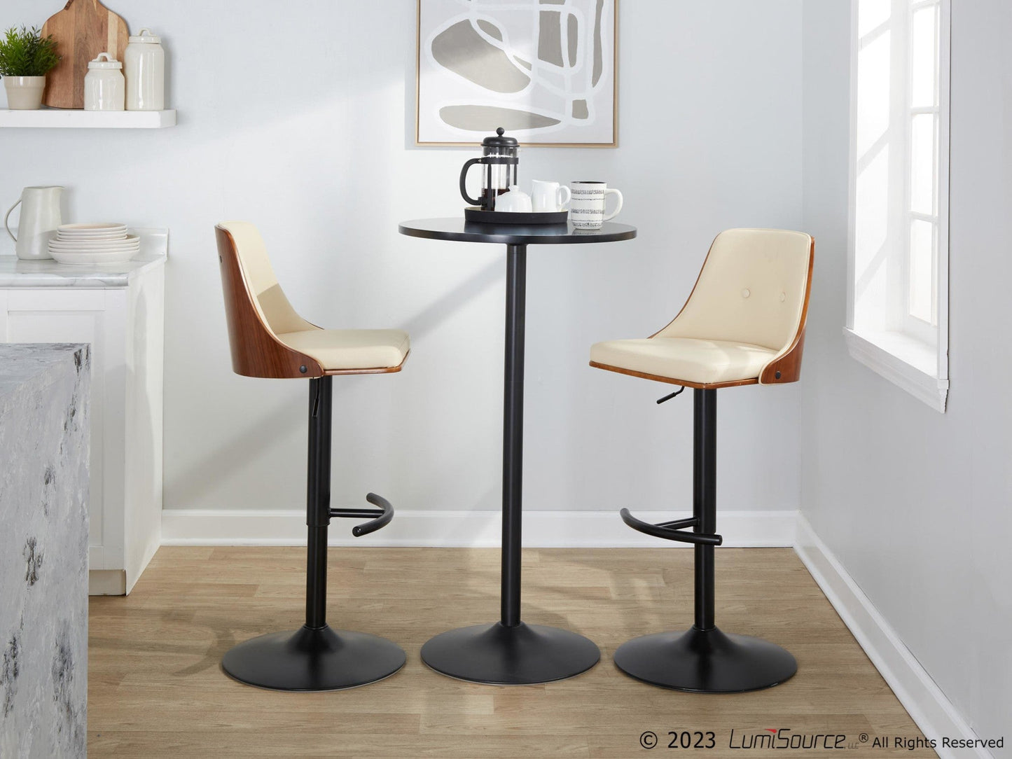 Majestic Office Furniture Adjustable Barstool - Set of 2