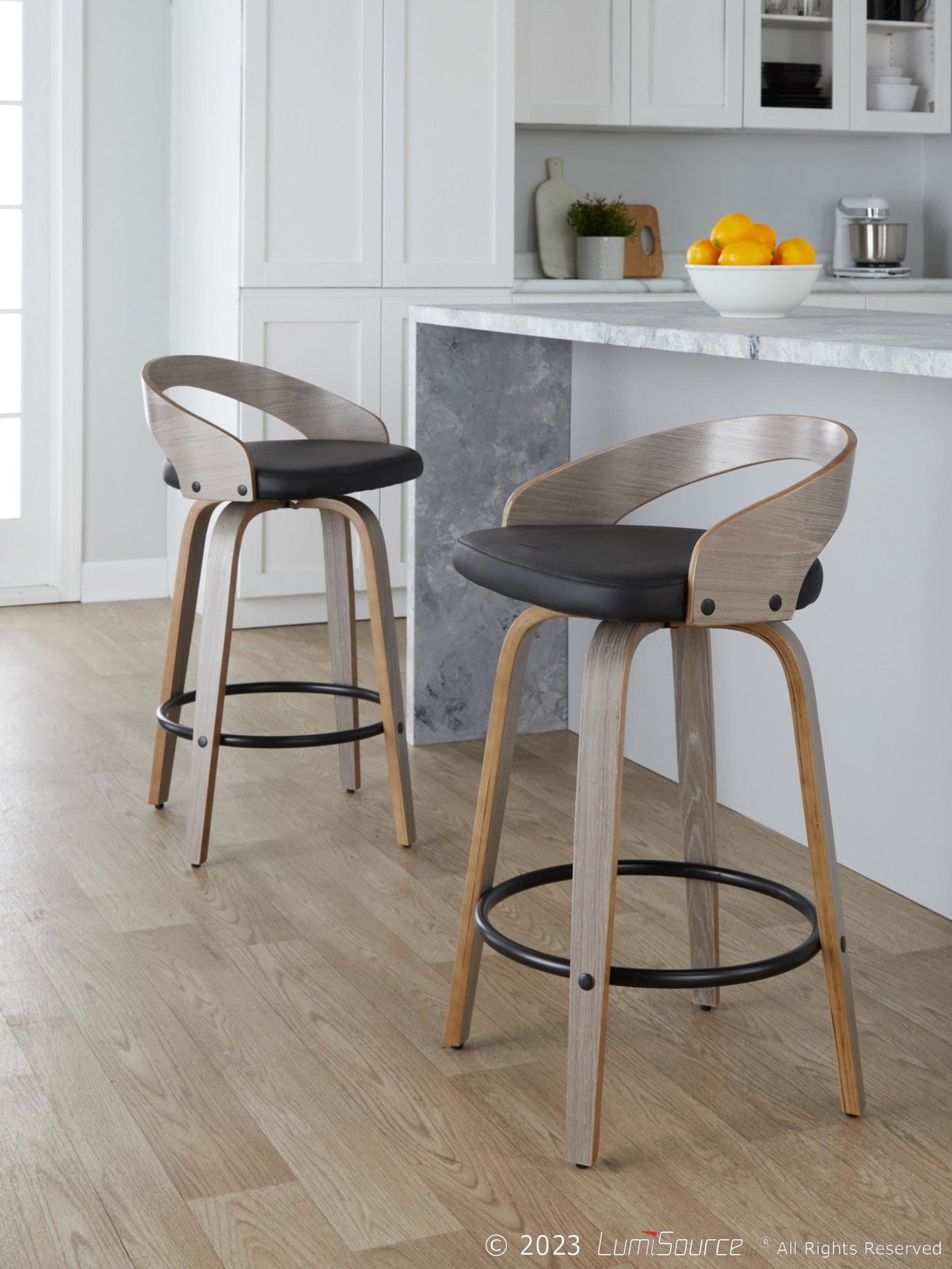 Majestic Office Furniture 26" Fixed-Height Counter Stool - Set of 2