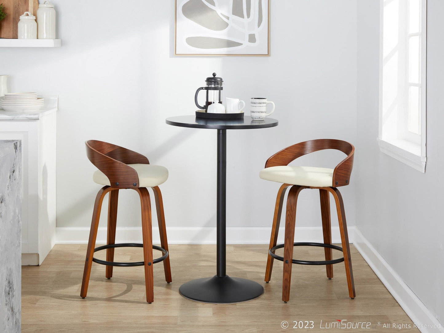 Majestic Office Furniture 26" Fixed-Height Counter Stool - Set of 2