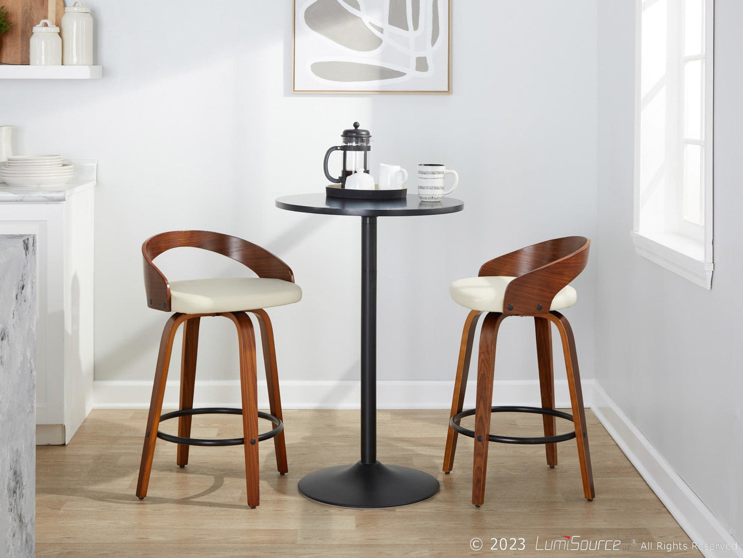 Majestic Office Furniture 26" Fixed-Height Counter Stool - Set of 2