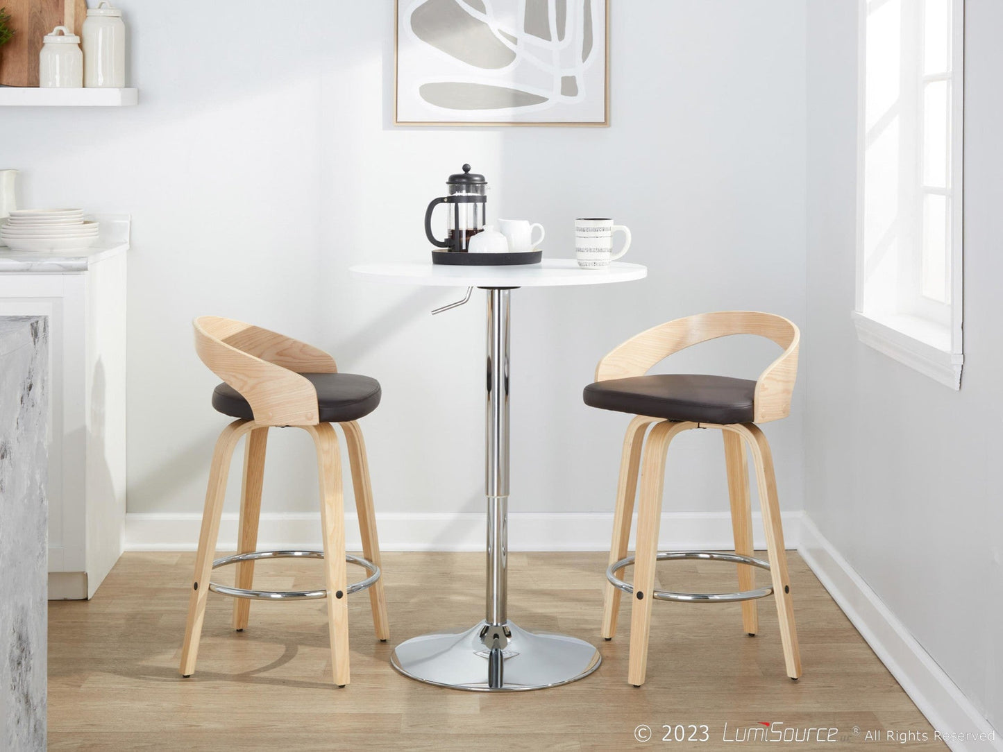 Majestic Office Furniture 26" Fixed-Height Counter Stool - Set of 2