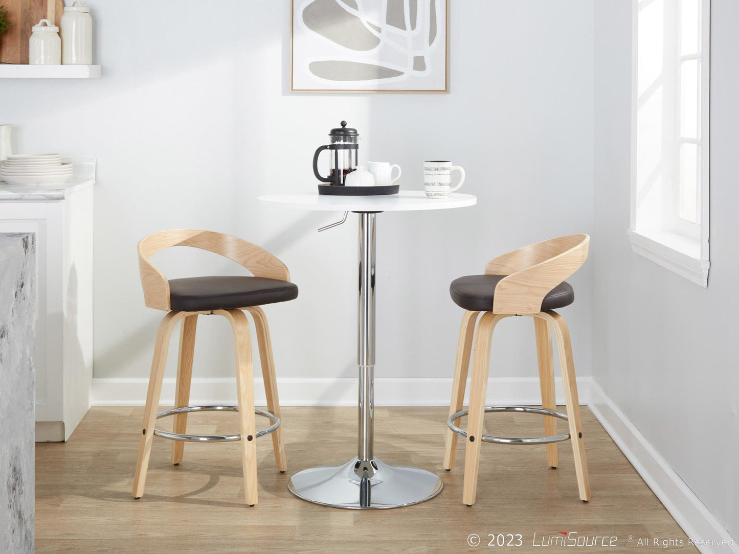 Majestic Office Furniture 26" Fixed-Height Counter Stool - Set of 2